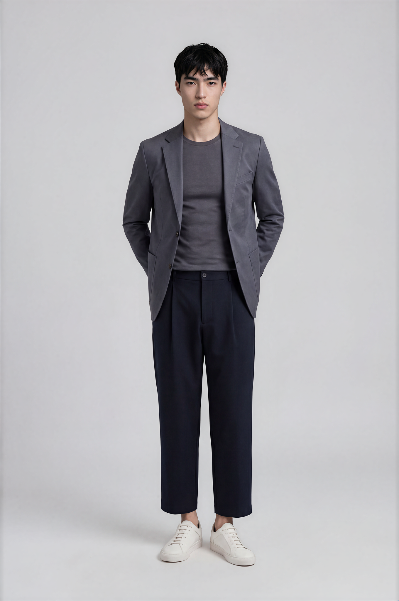 Modern Slate Blue-Grey Sport Coat
