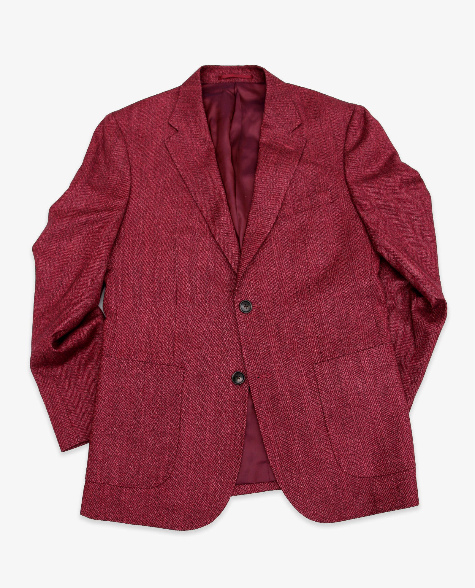 Vitale Barberis Canonico Wine Textured Sport Coat