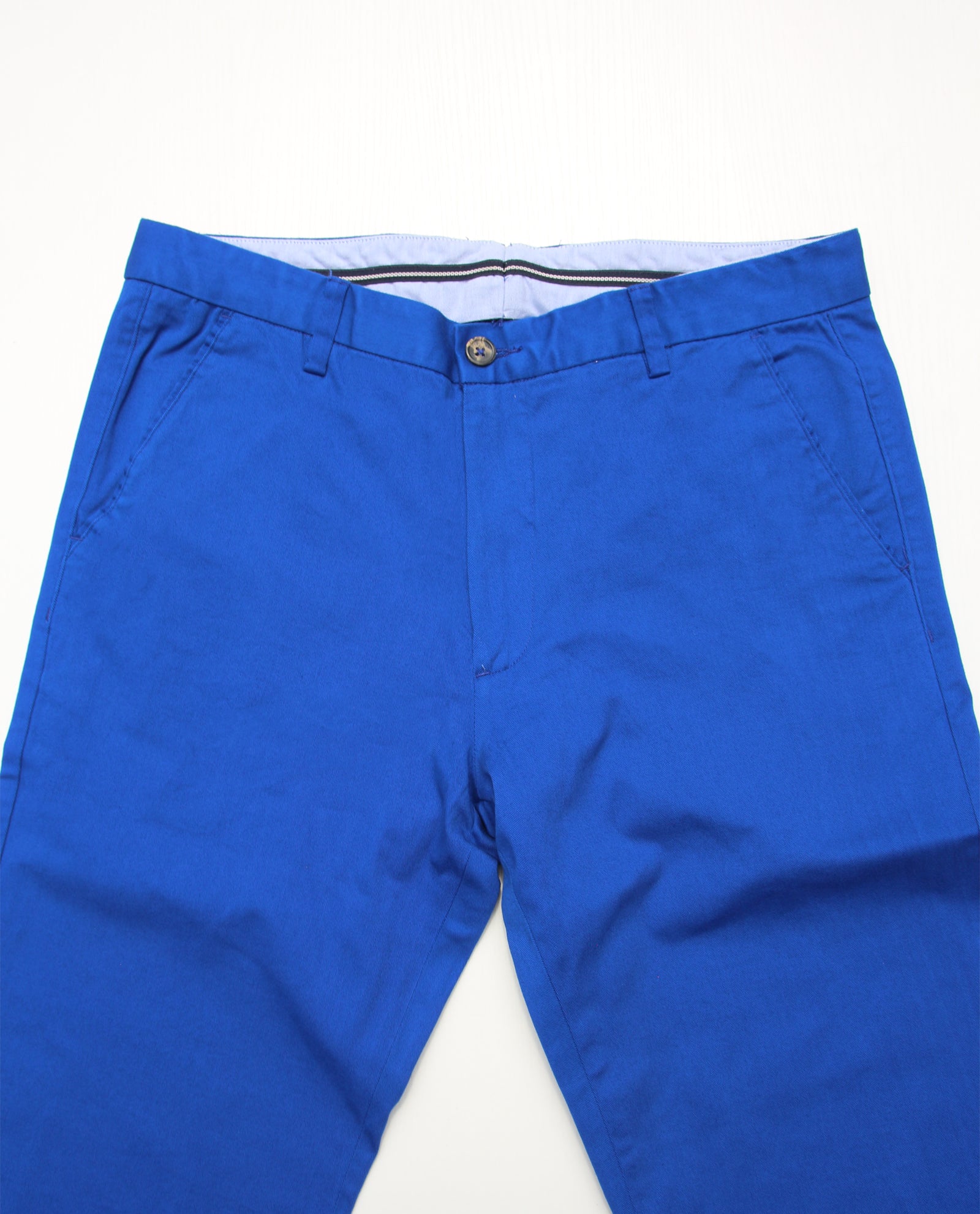 Bright Blue Tailored Chinos