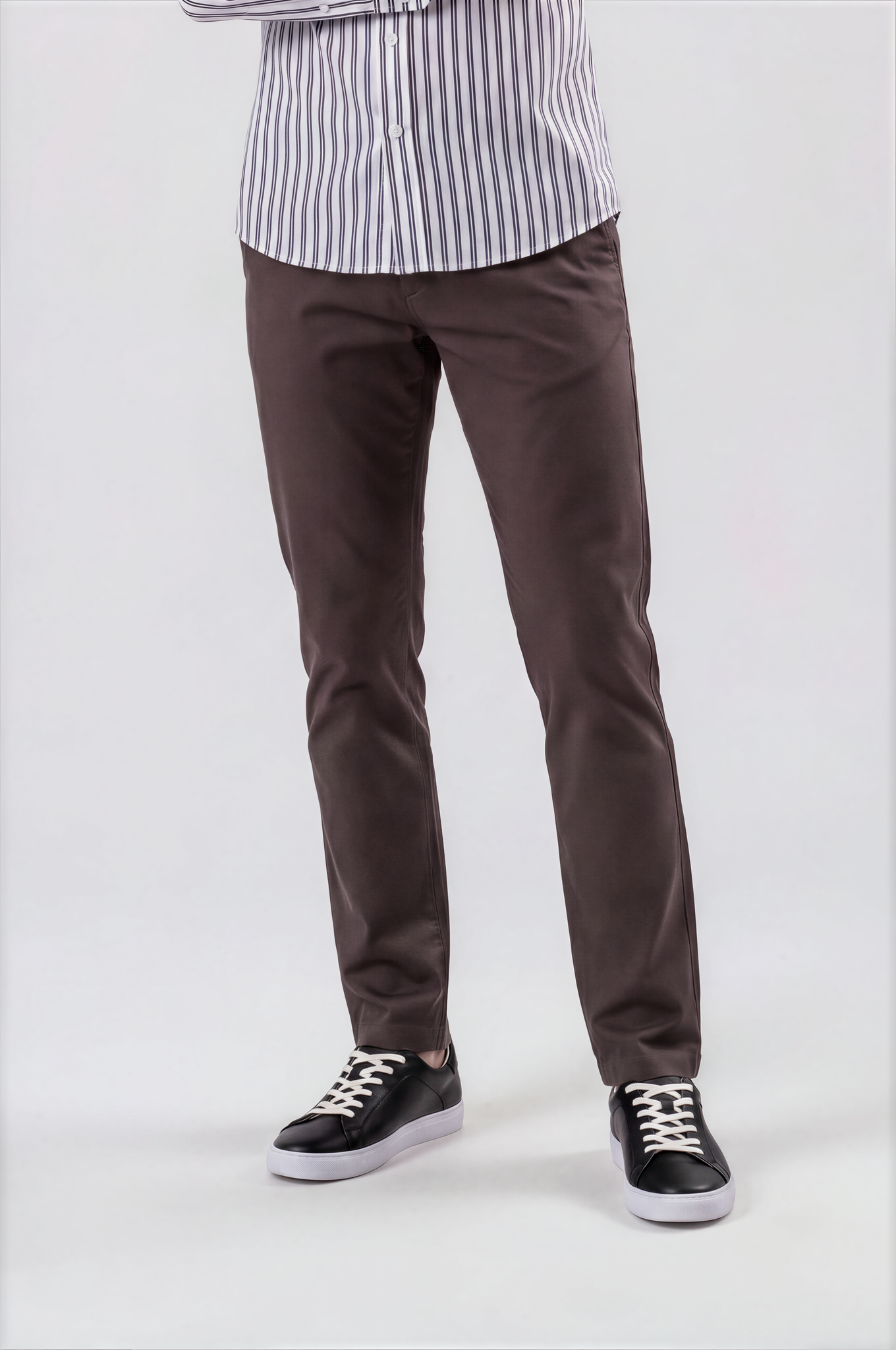 Charcoal Grey Tailored Chinos