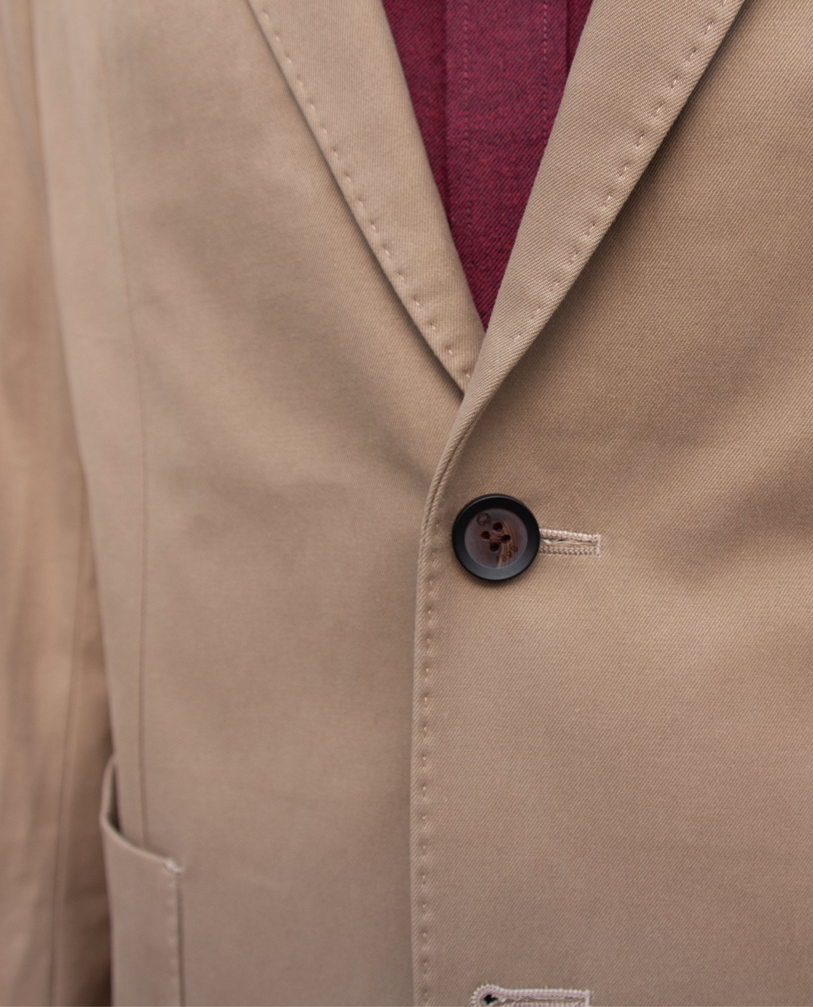 Men’s Brushed Cotton Jacket — Khaki