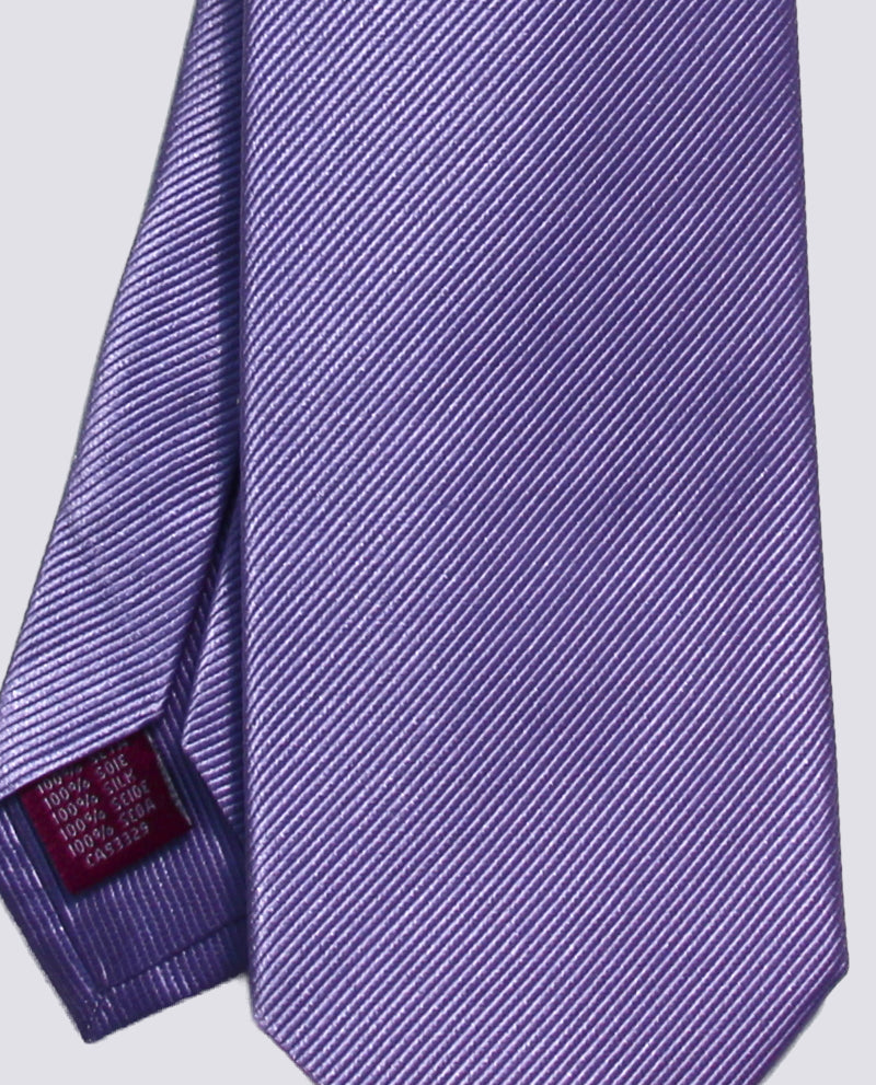 Lavender Silk Herringbone Tie