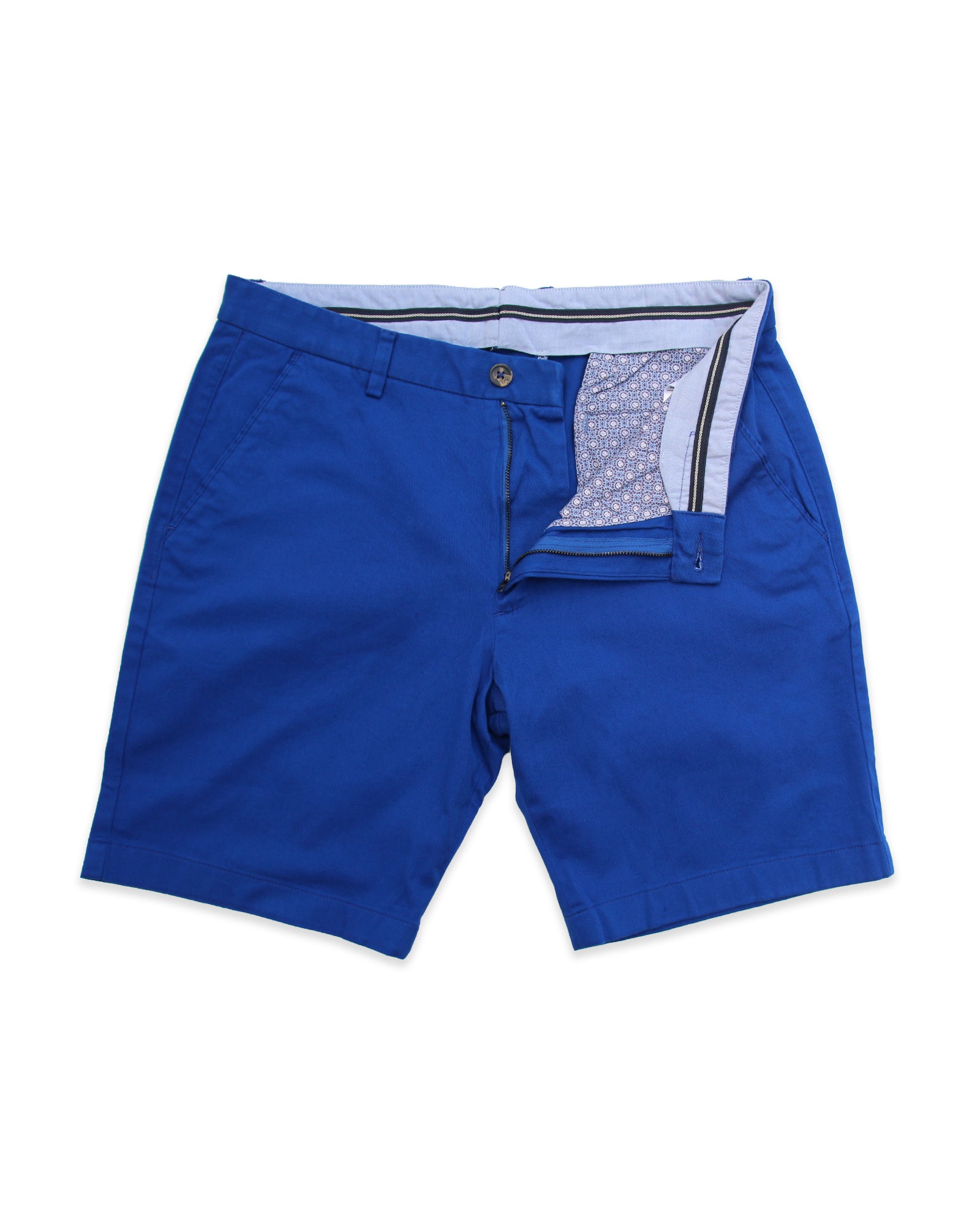 Bright Blue Tailored Chino Shorts