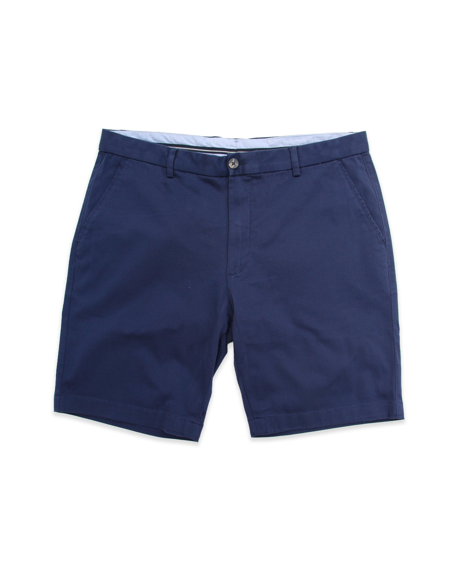 Classic Navy Tailored Chino Shorts