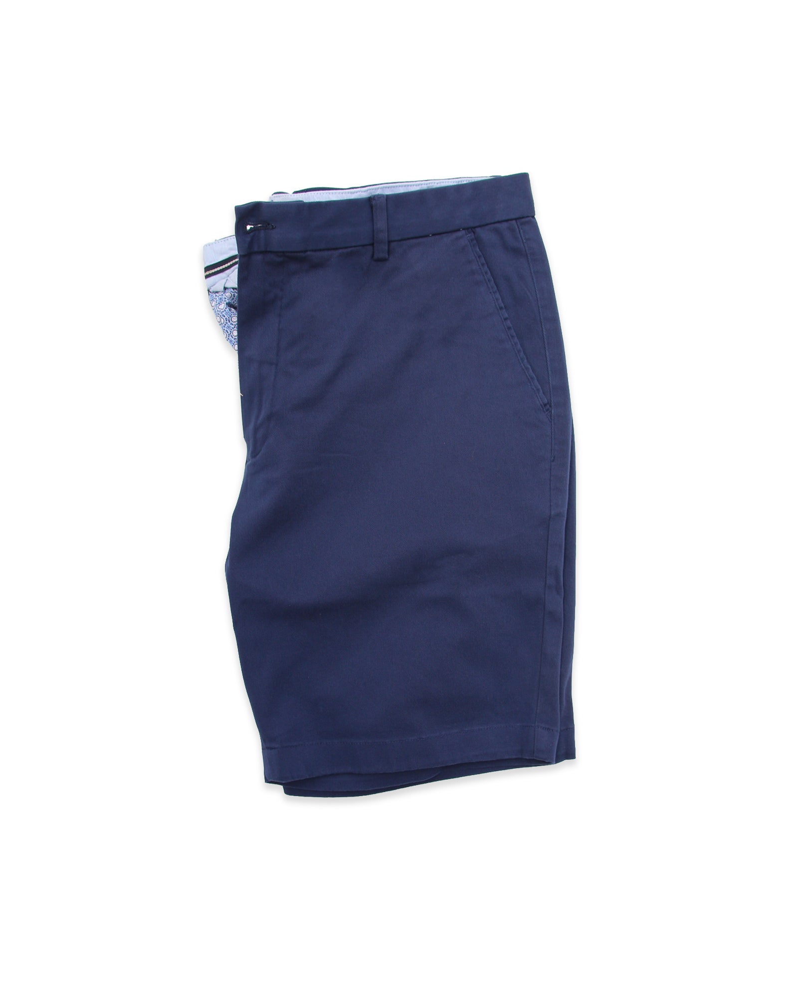 Classic Navy Tailored Chino Shorts