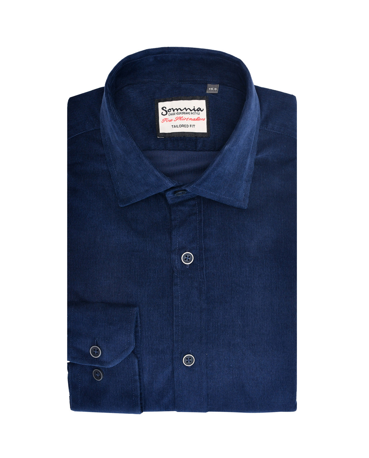 Men's Navy Corduroy Long Sleeve