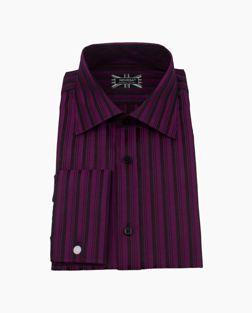 Black and Purple Stripe Shirt Black and Purple Stripe Shirt