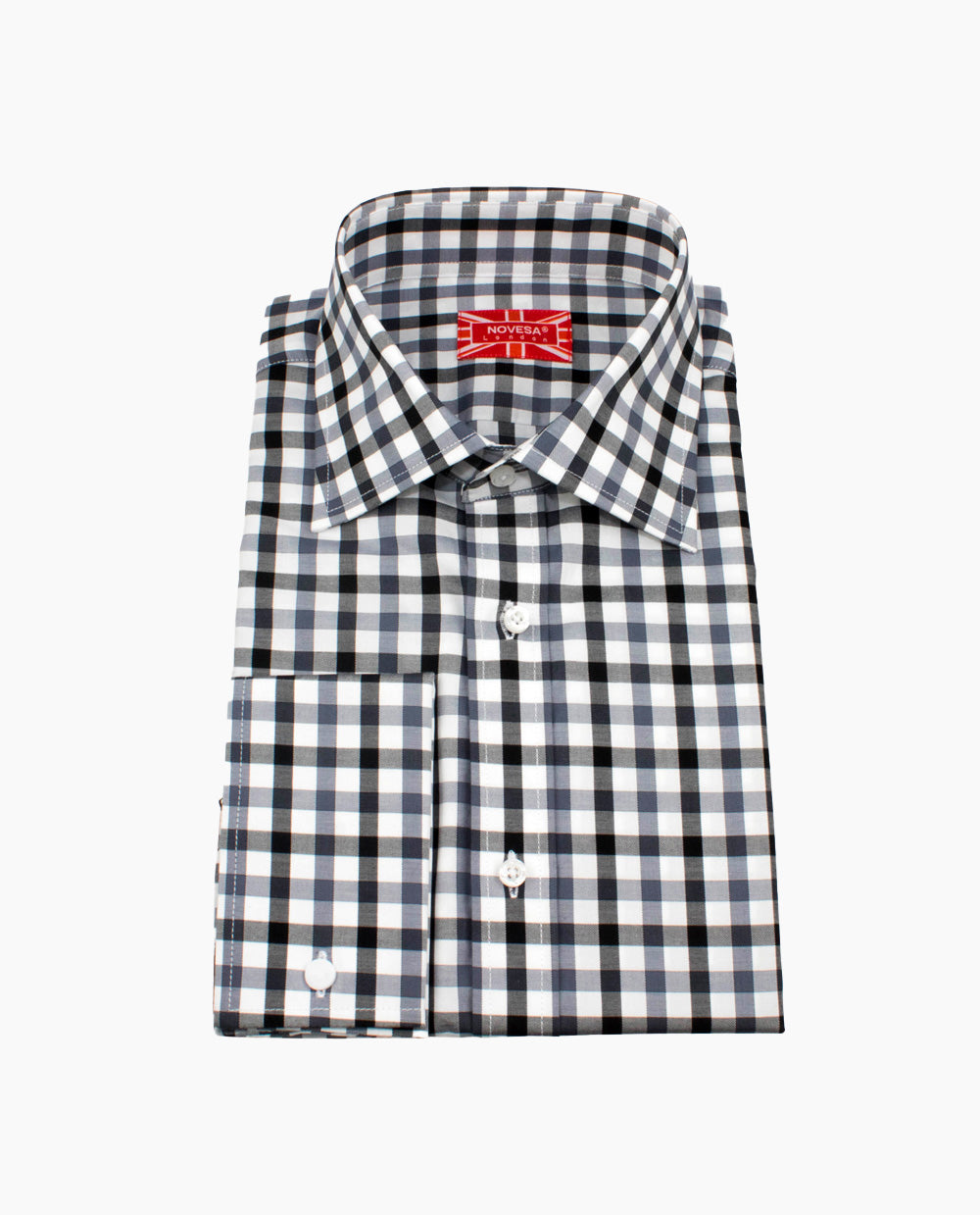 Black and White Gingham Shirt