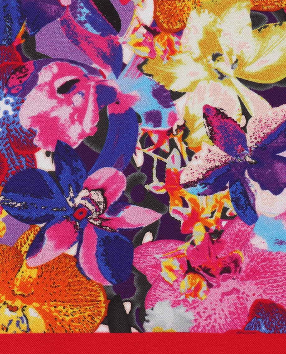 Abstract Floral Handkerchief