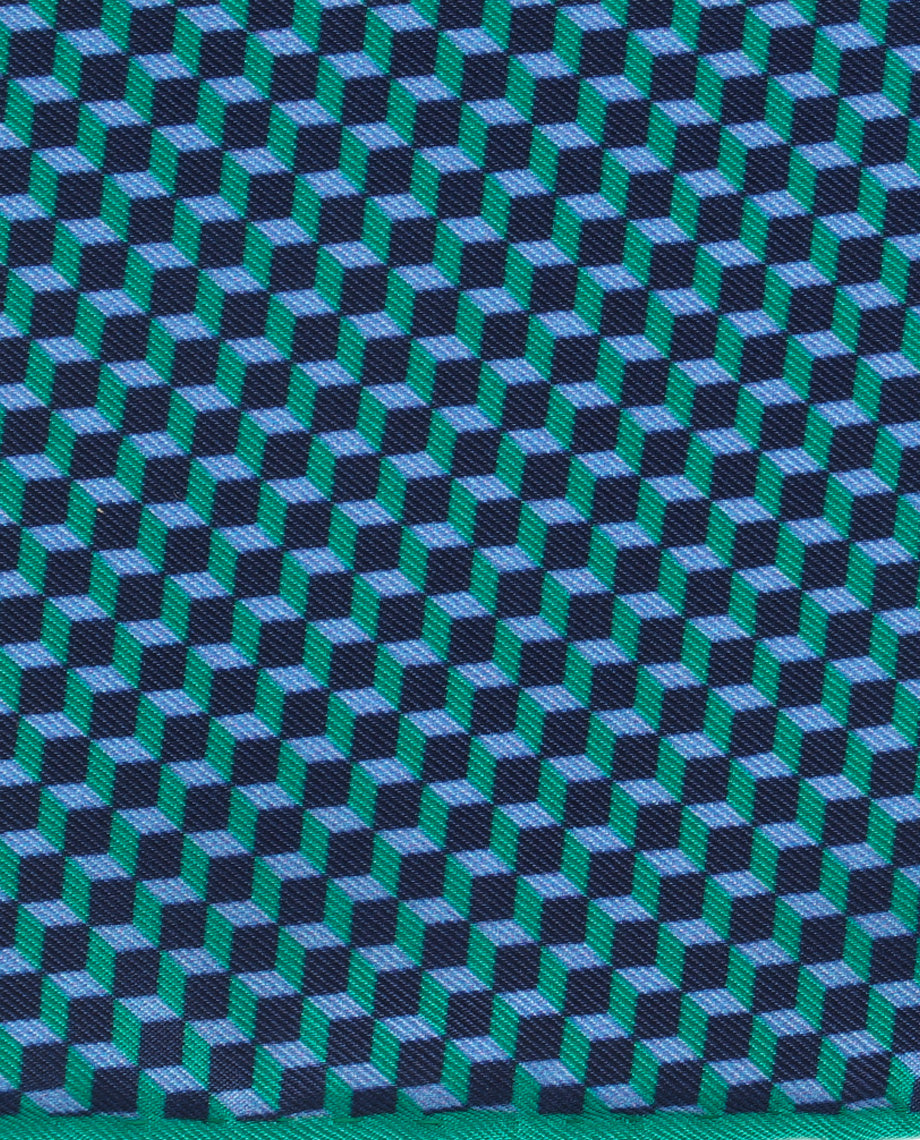 Abstract Green Handkerchief