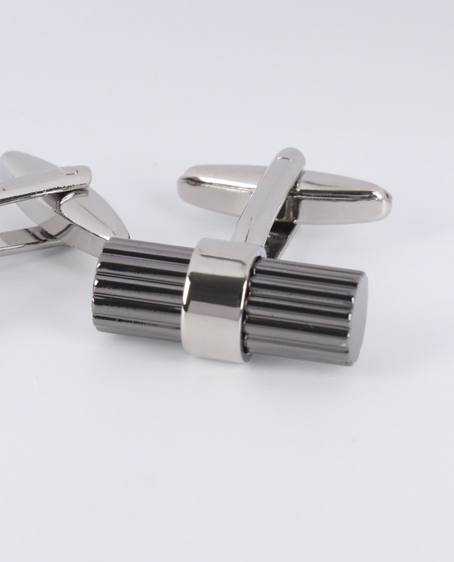 Black Cylinder Cufflinks