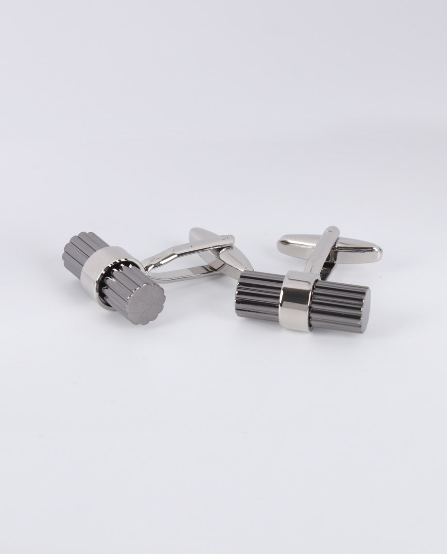 Black Cylinder Cufflinks