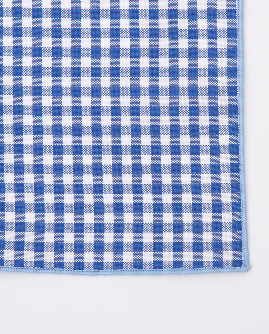 Blue Plaid Handkerchief