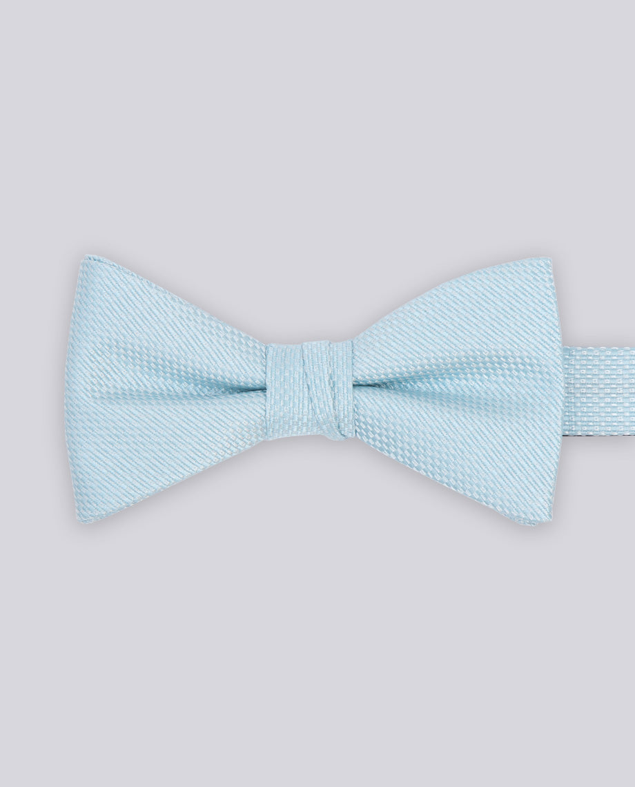 Baby Blue Textured Bow Tie