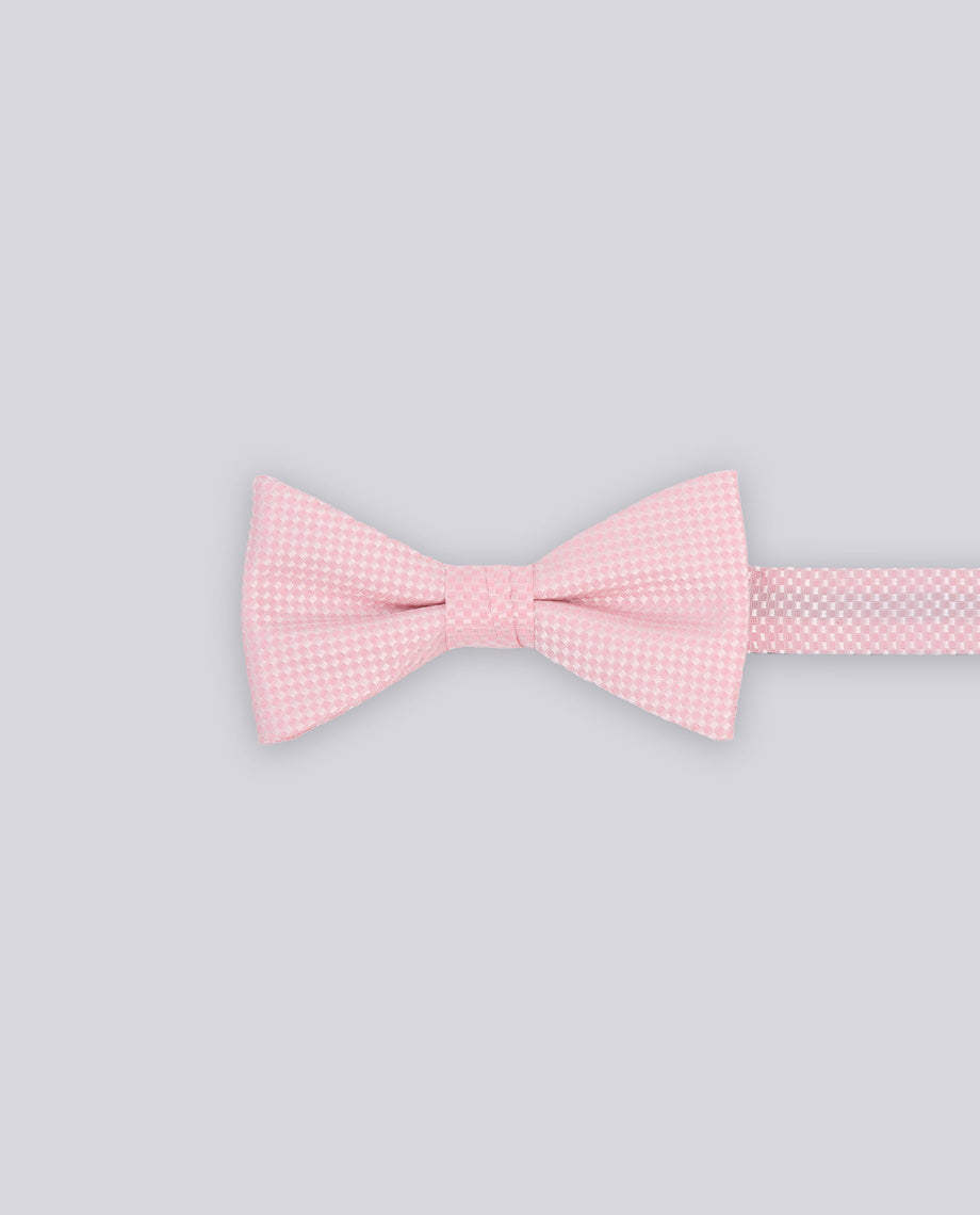 Light Pink Textured Bow Tie