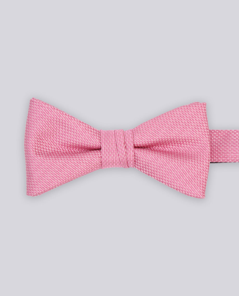 Pink Textured Bow Tie