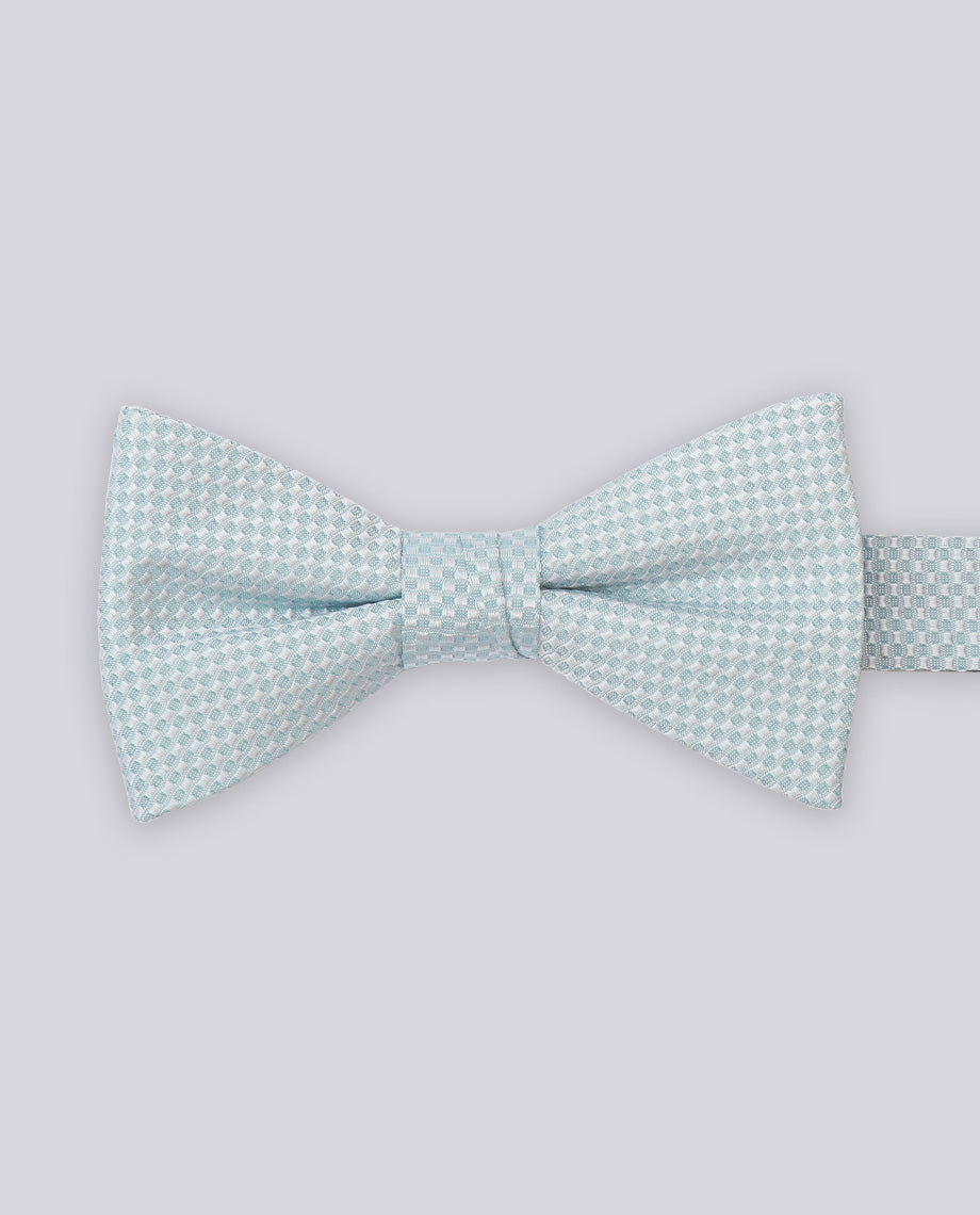 Light Turquoise Textured Bow Tie