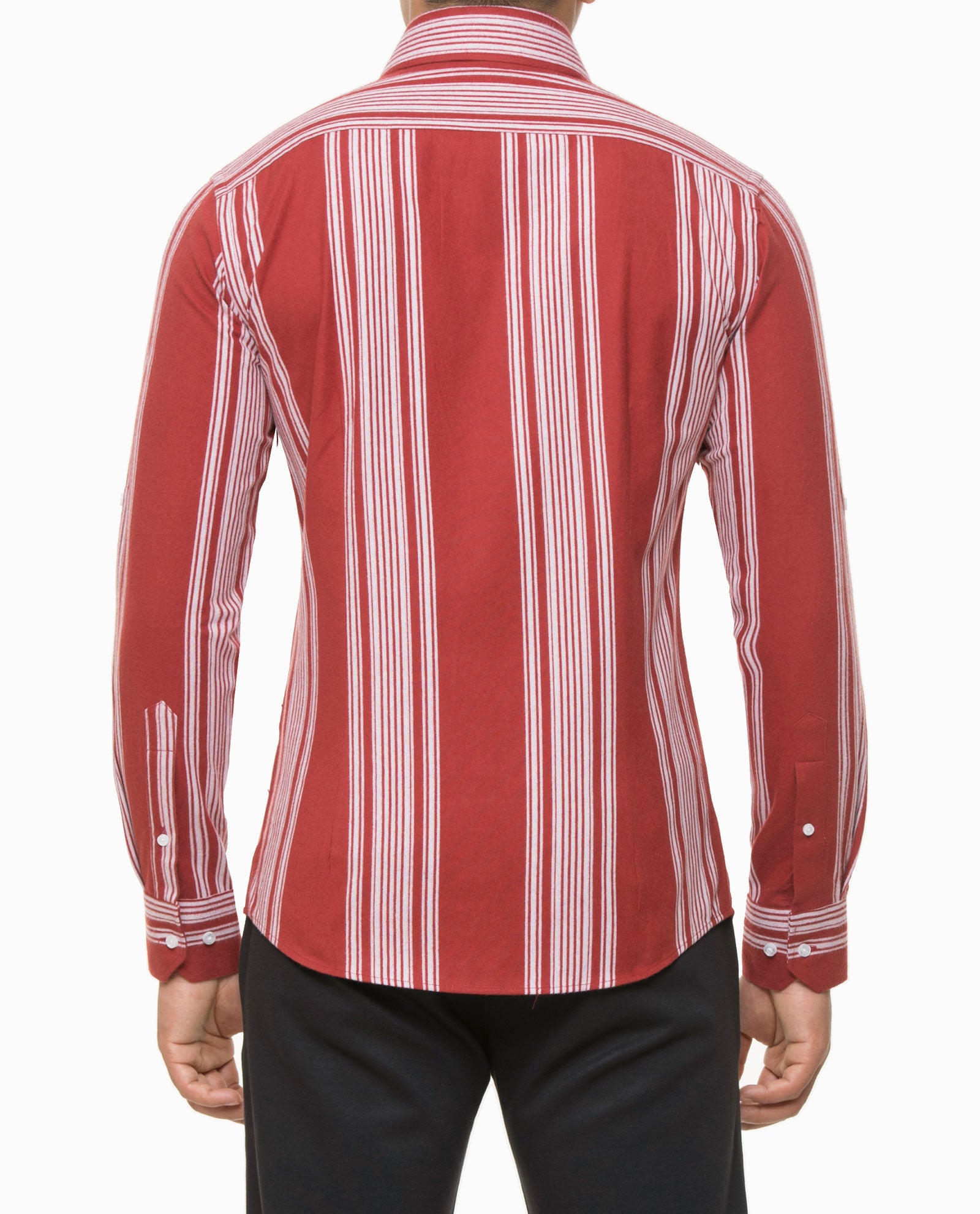 Flannel Burgundy Stripes