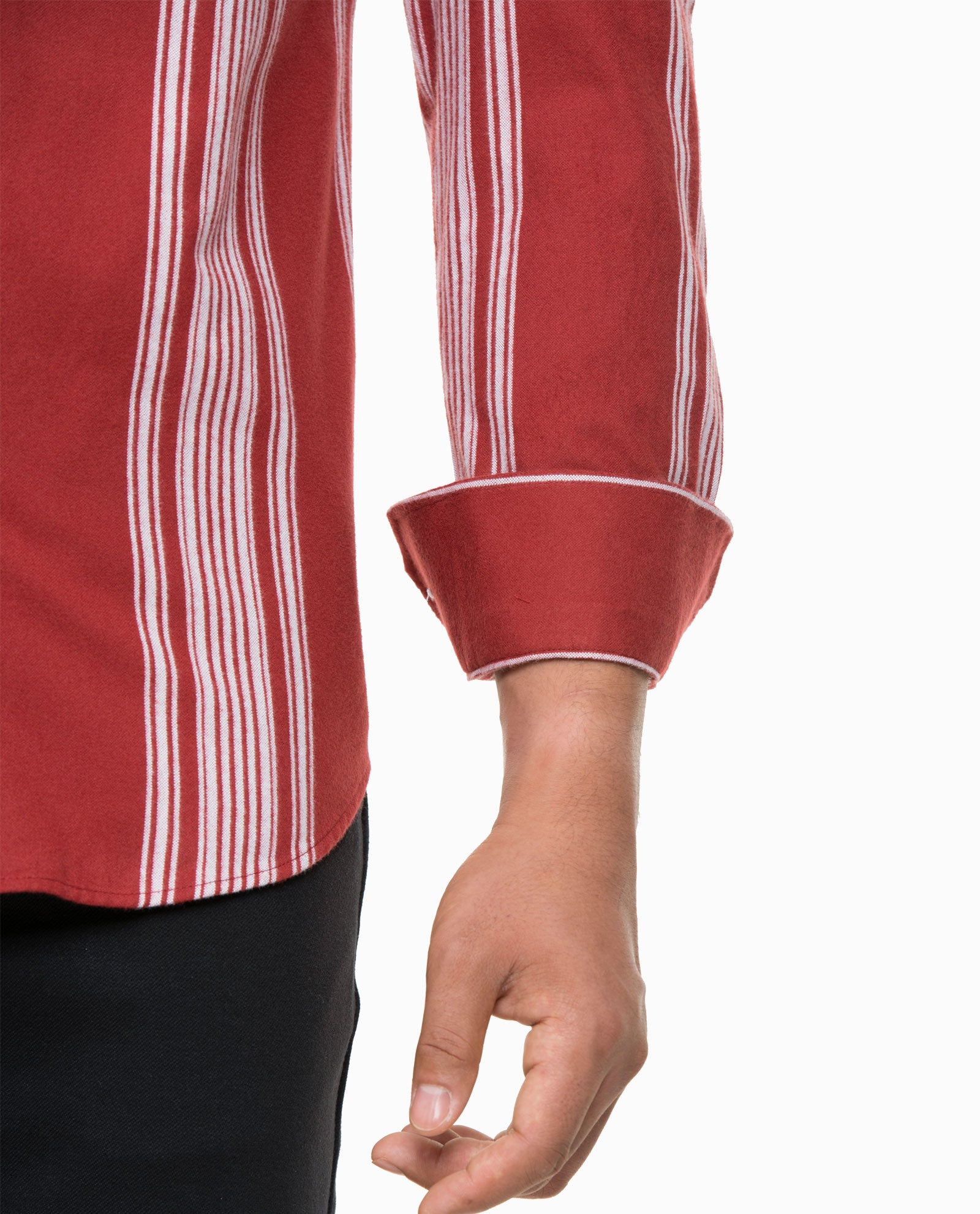 Flannel Burgundy Stripes