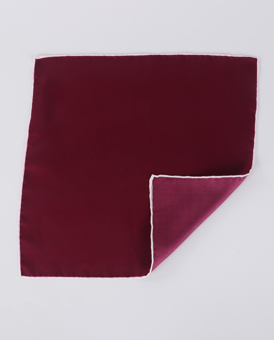 Solid Burgundy Handkerchief
