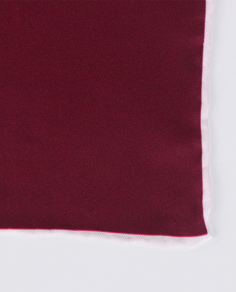 Solid Burgundy Handkerchief