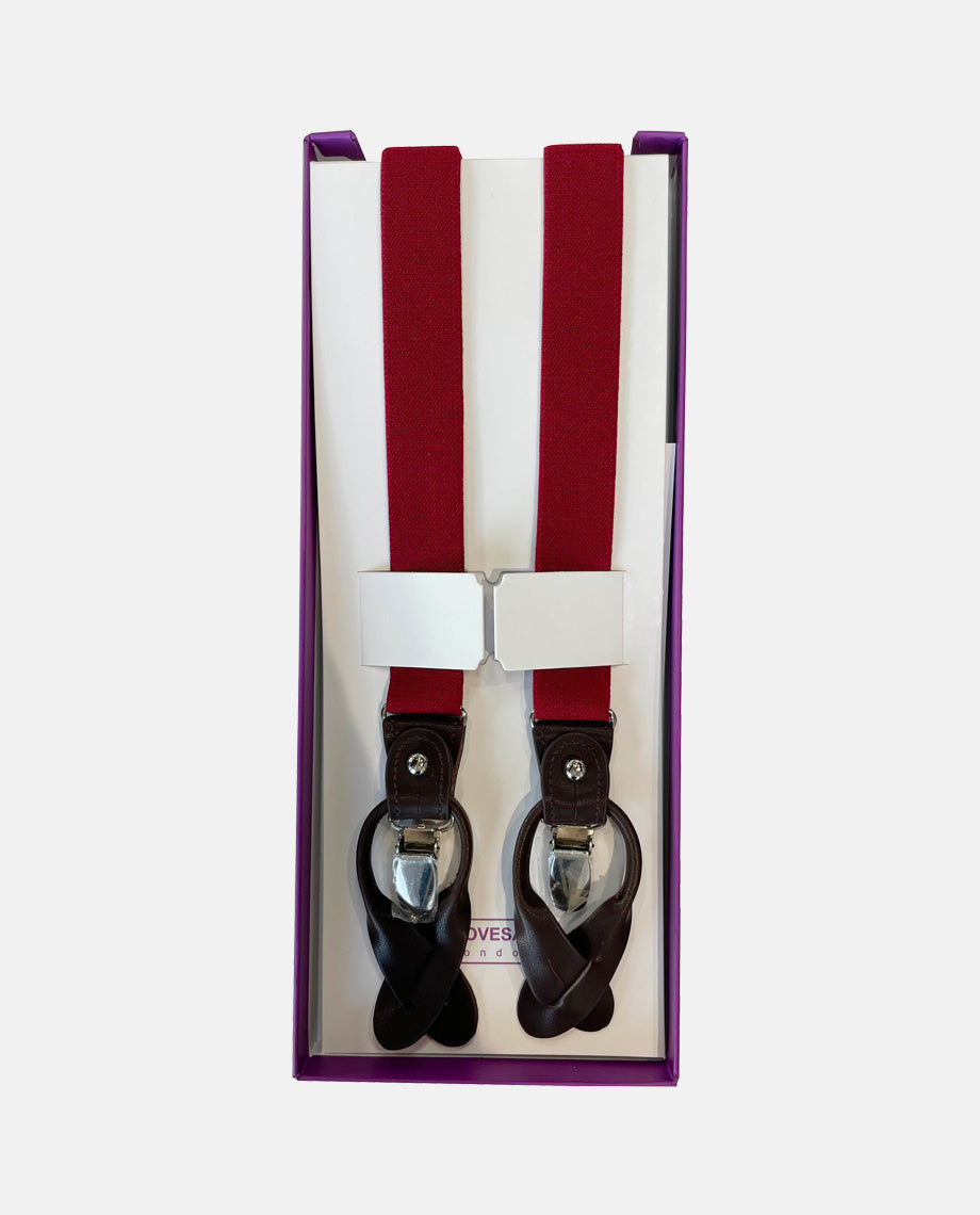 Burgundy Combination Braces