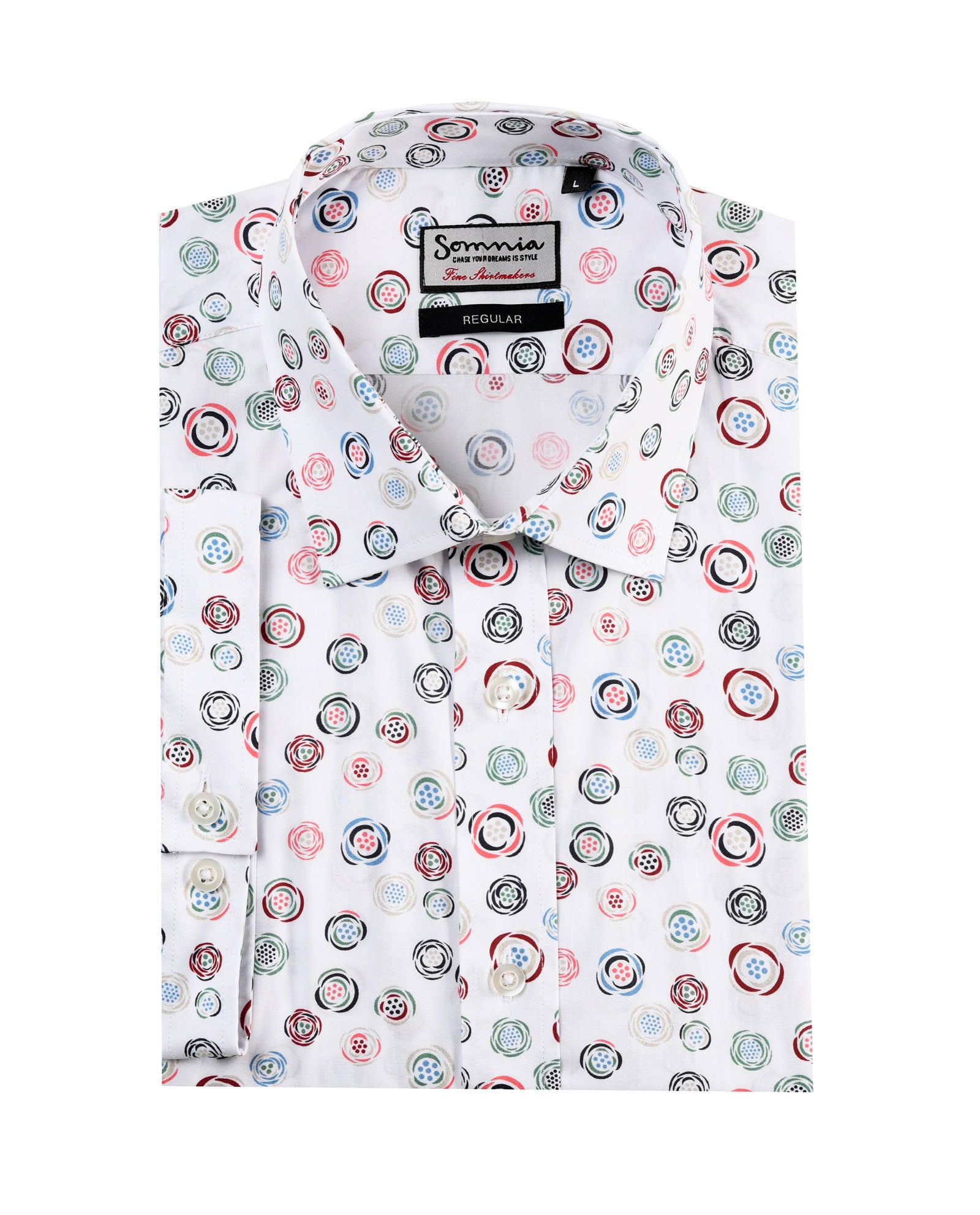 Buttons Pattern Short Sleeve Shirt