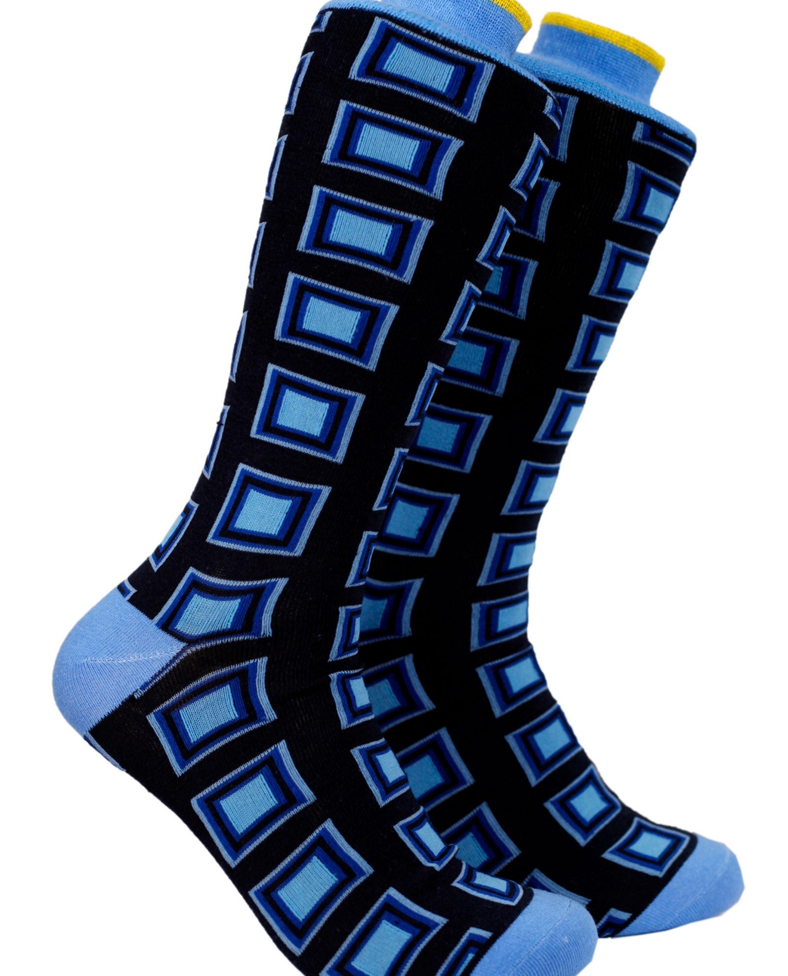 Blue Squares on Black