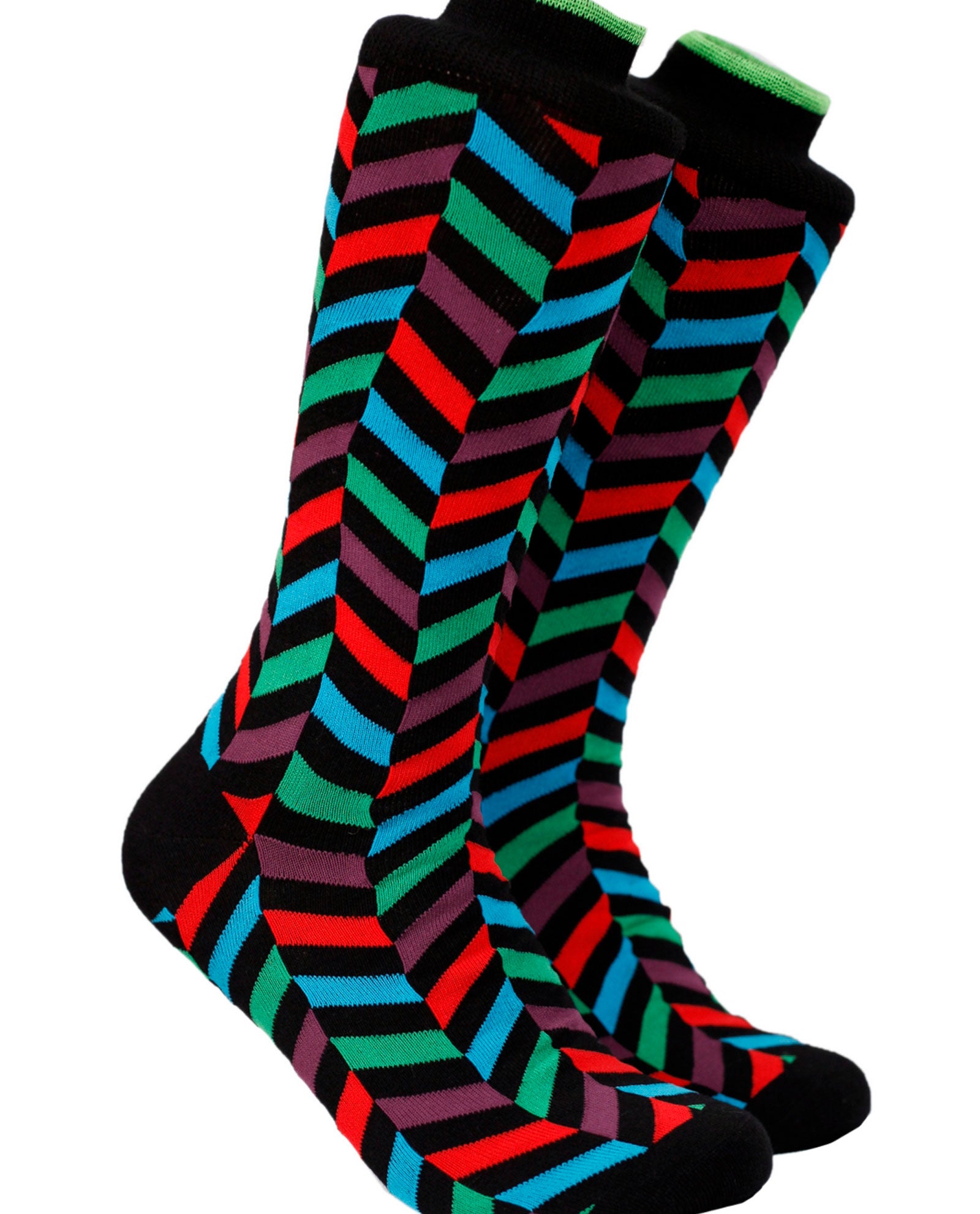 Multicolour Zig-Zag Stripes