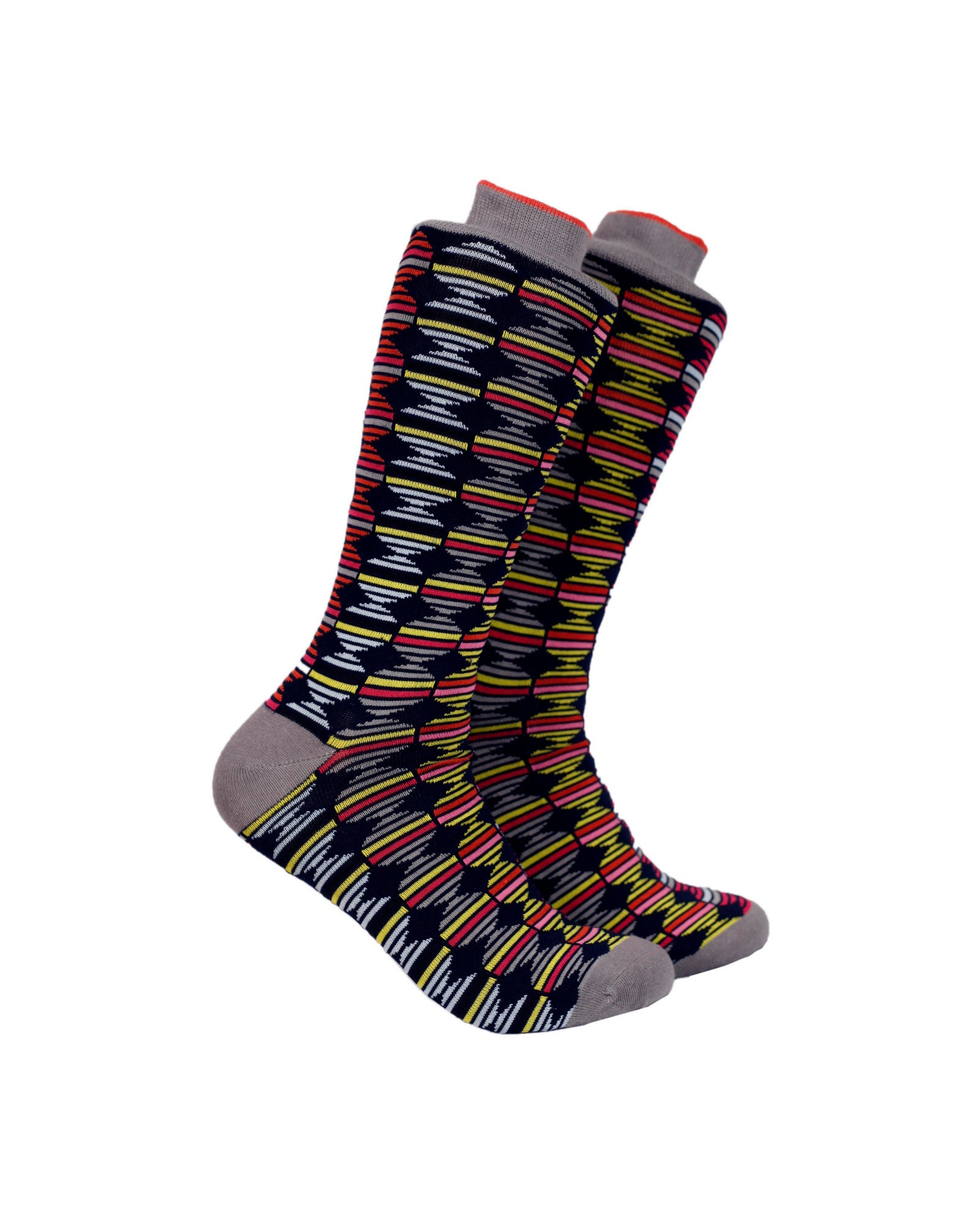 Multicolour Socks with Beige