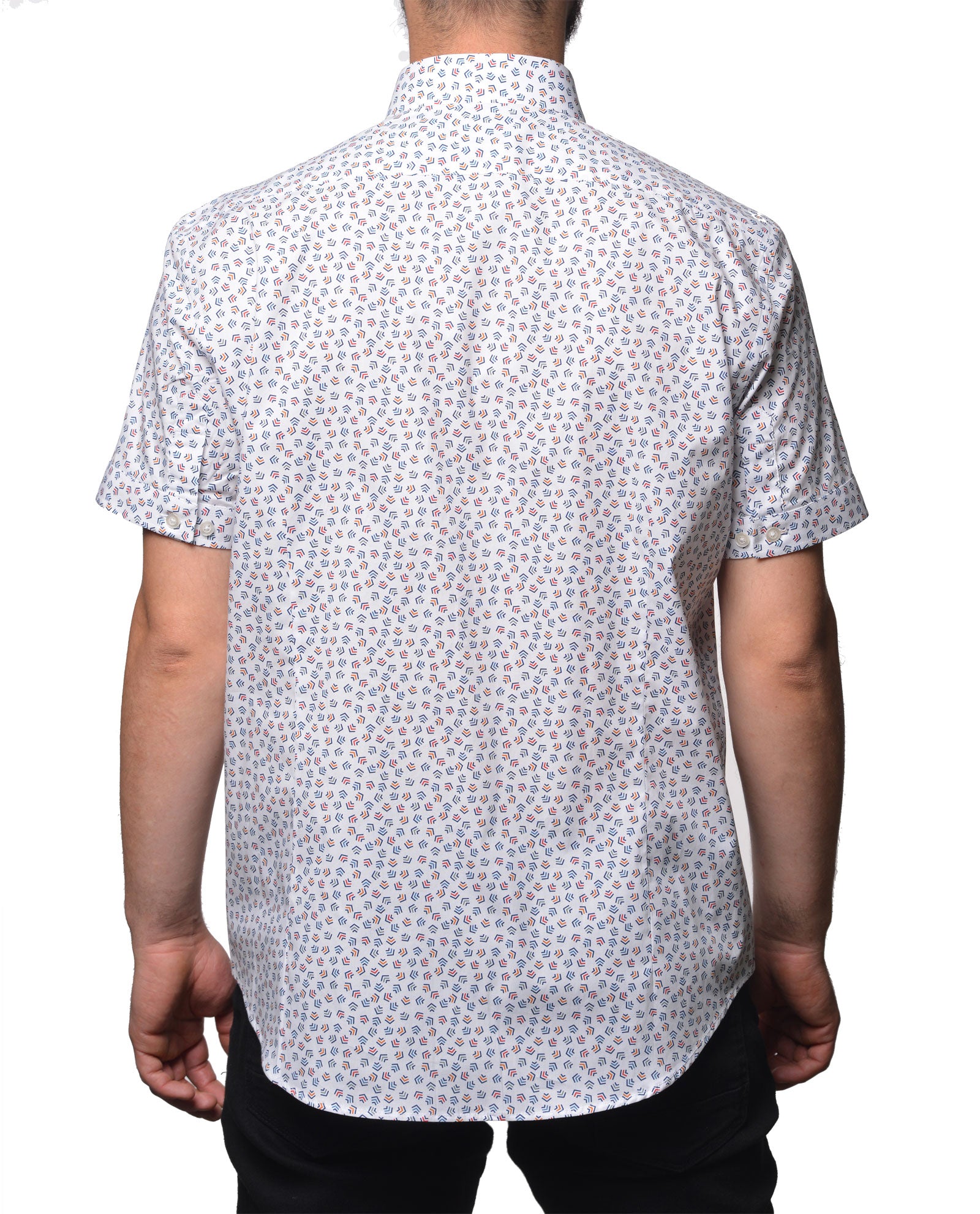 Chevron Pattern Short Sleeve Shirt