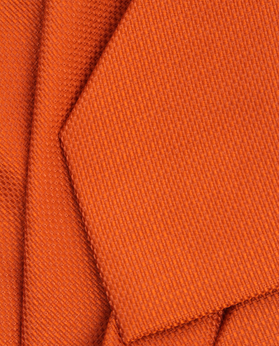 Dark Orange Silk Tie