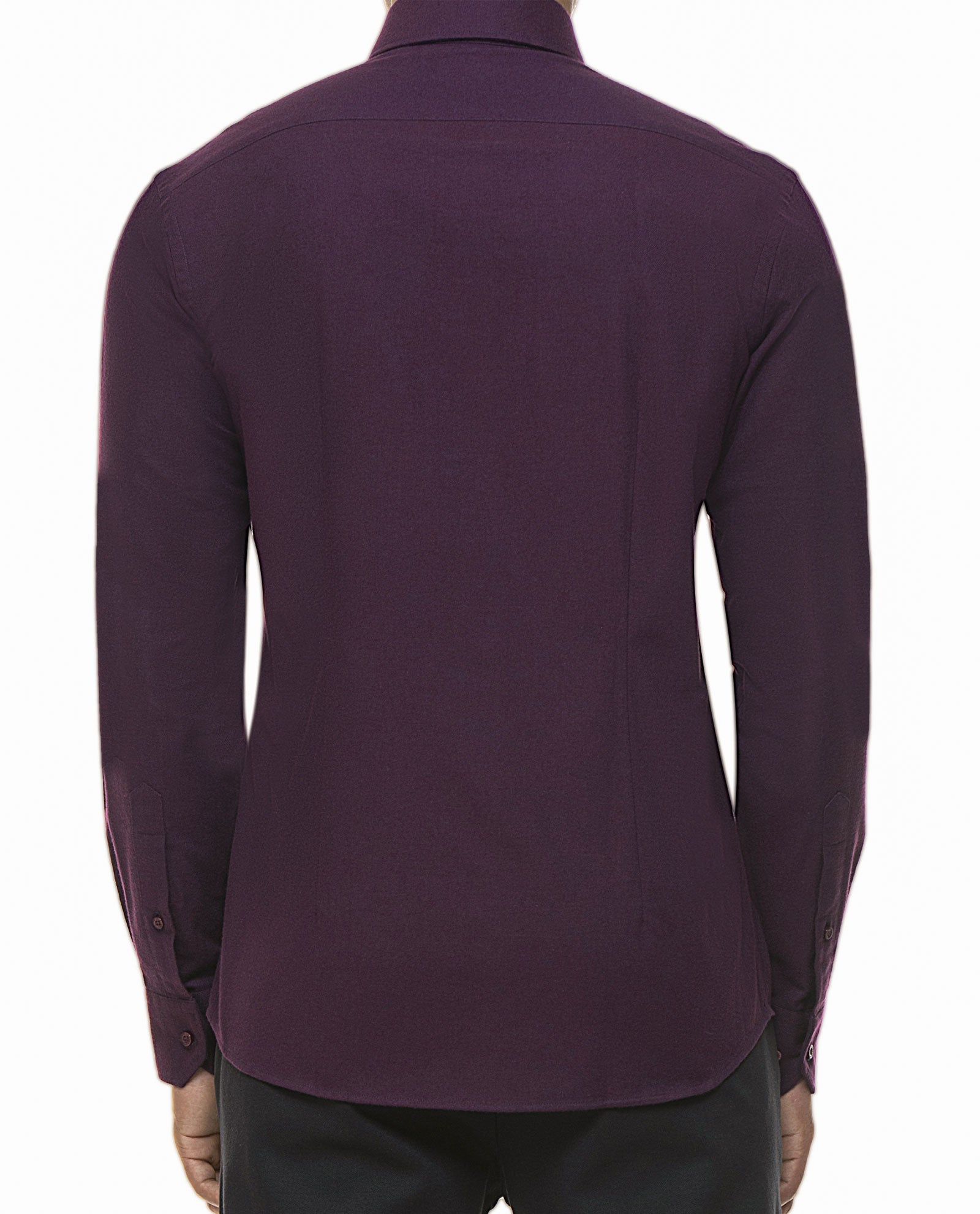 Flannel Burgundy Sport Shirt