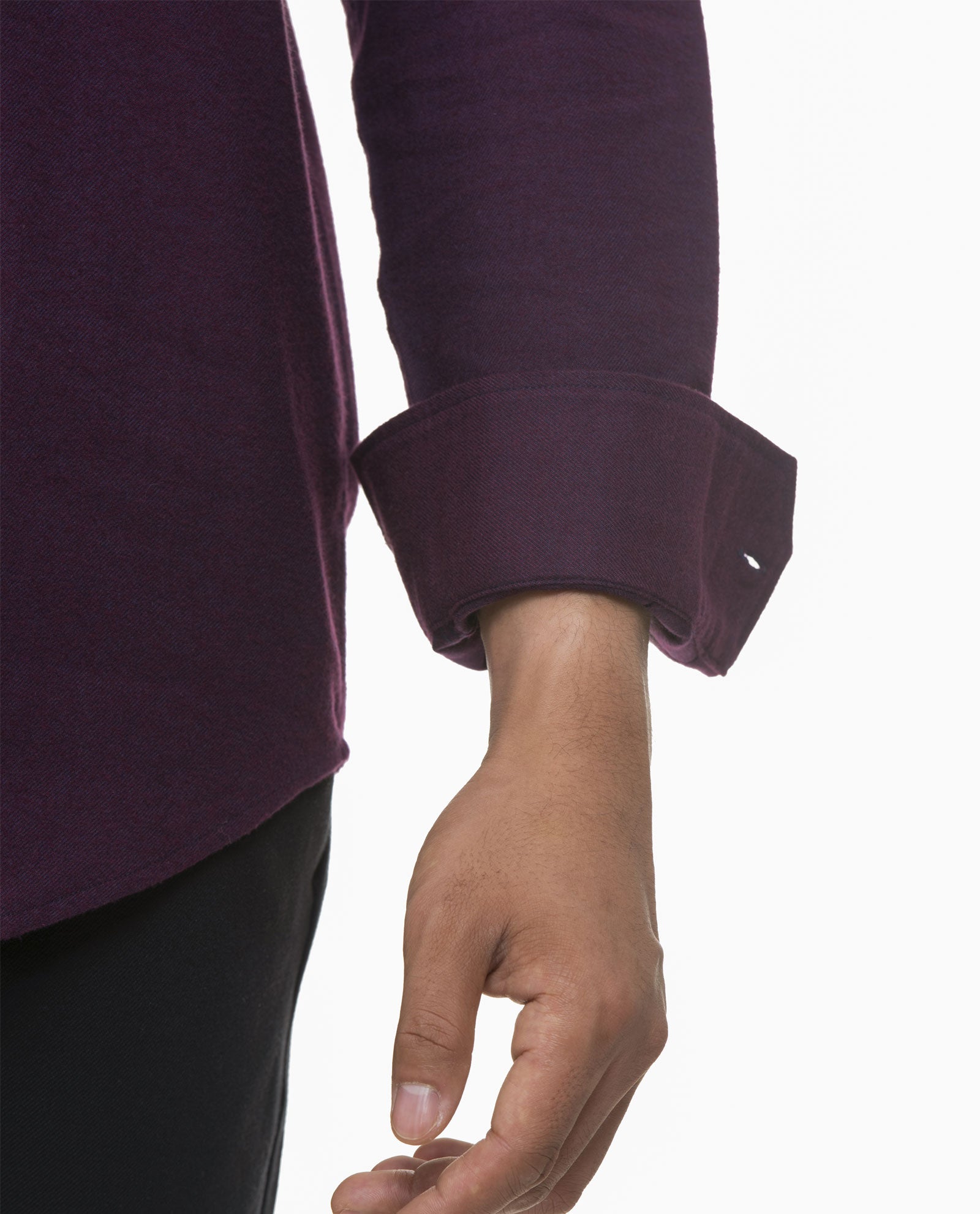 Flannel Burgundy Sport Shirt