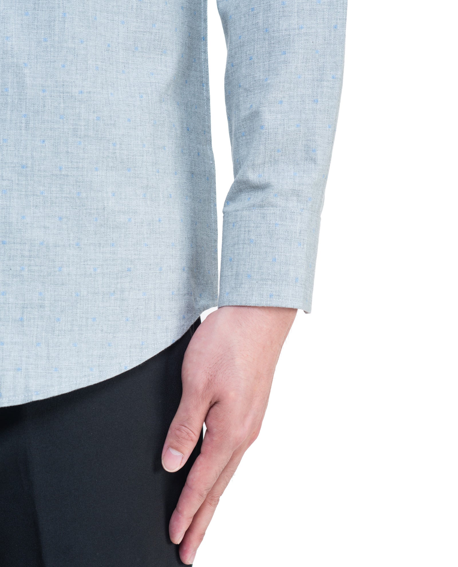 Men's Dotted Flannel Sport Shirt