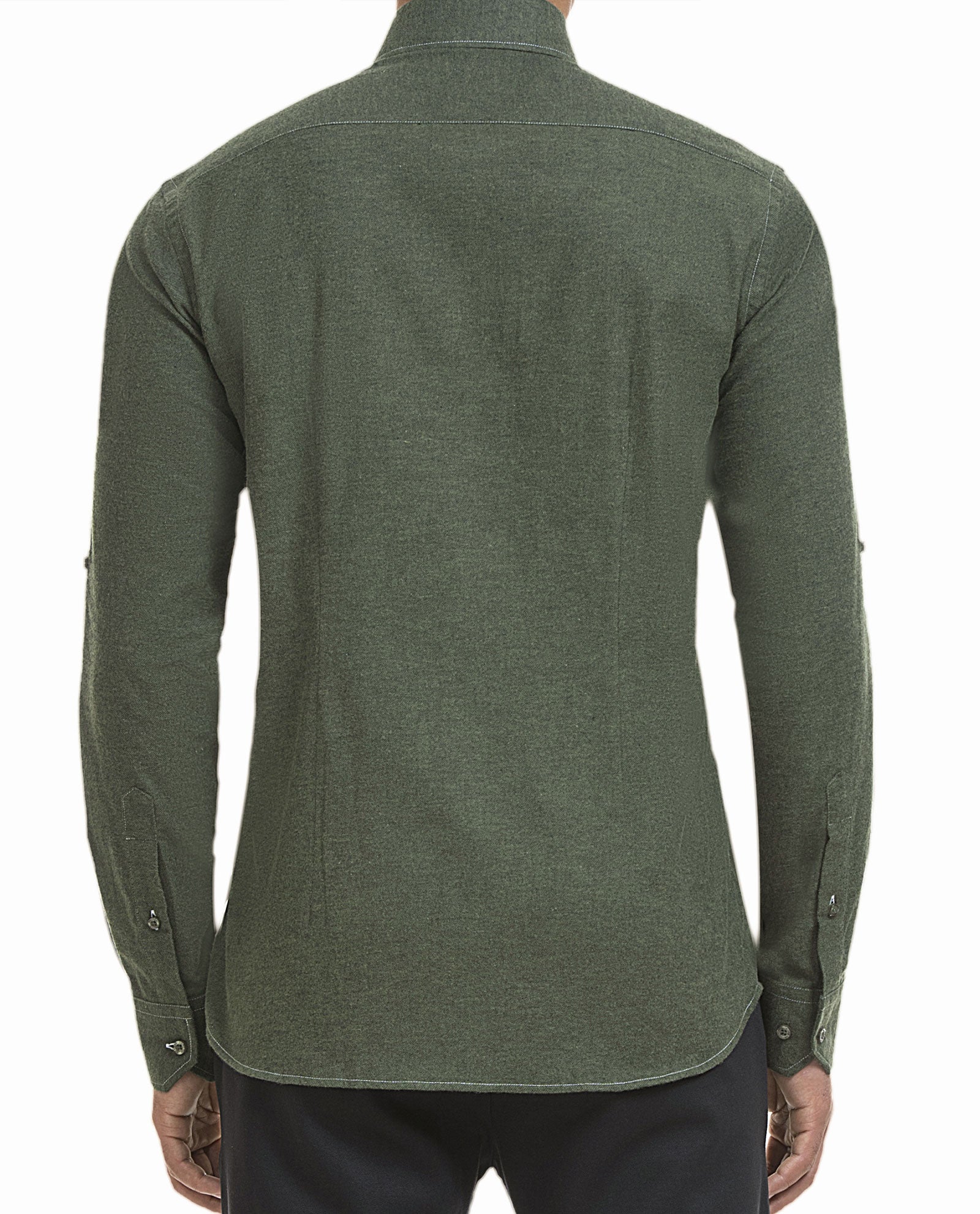 Flannel Pale Green Sport Shirt