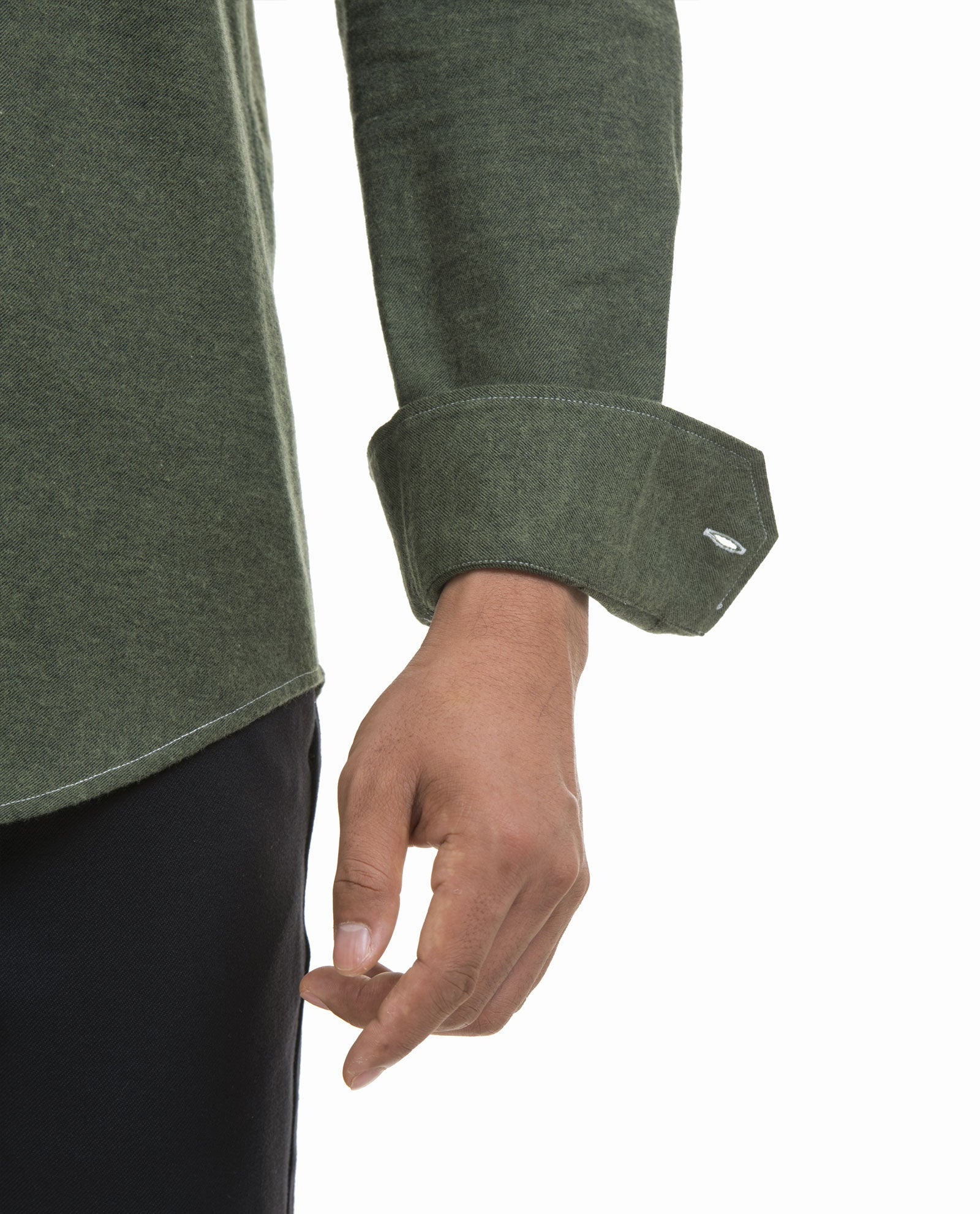 Flannel Pale Green Sport Shirt