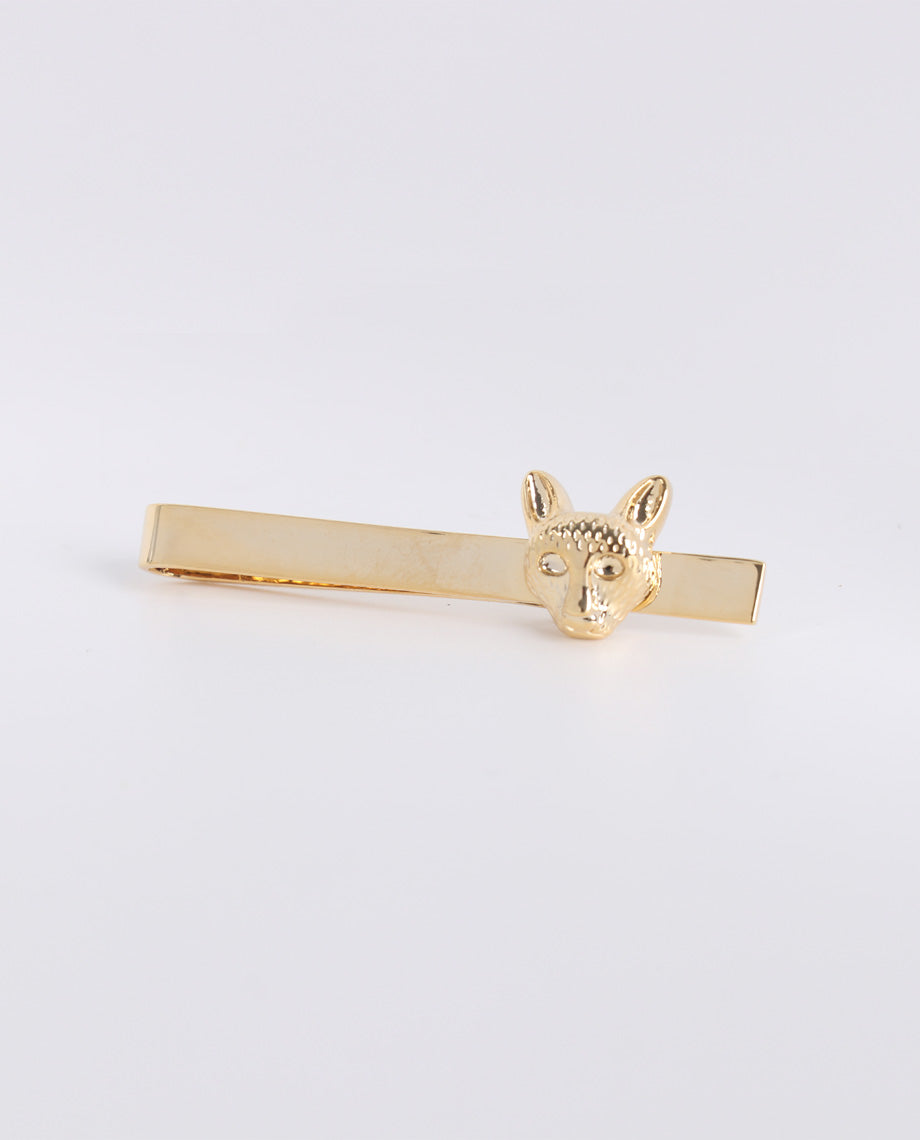 Gold Dog Tie Clip