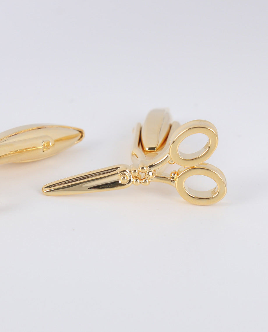 Gold Scissors Cufflinks