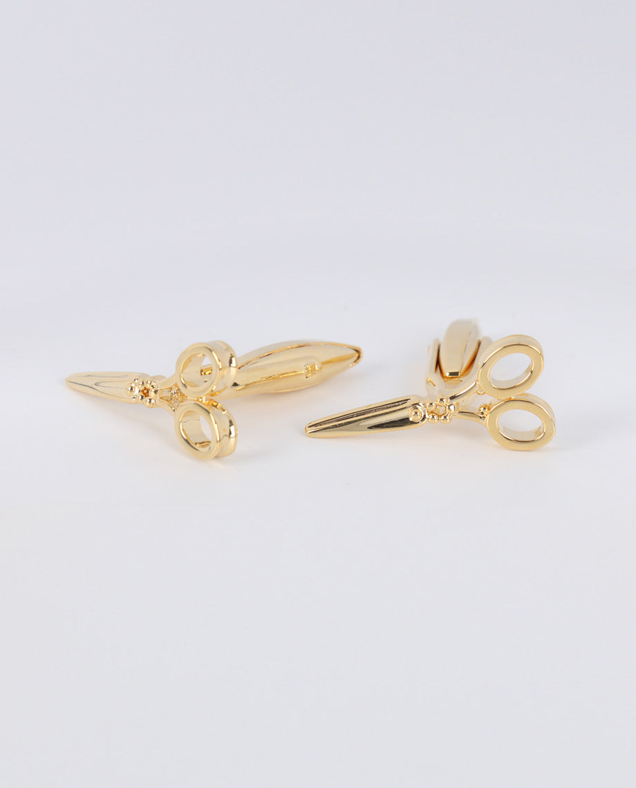 Gold Scissors Cufflinks