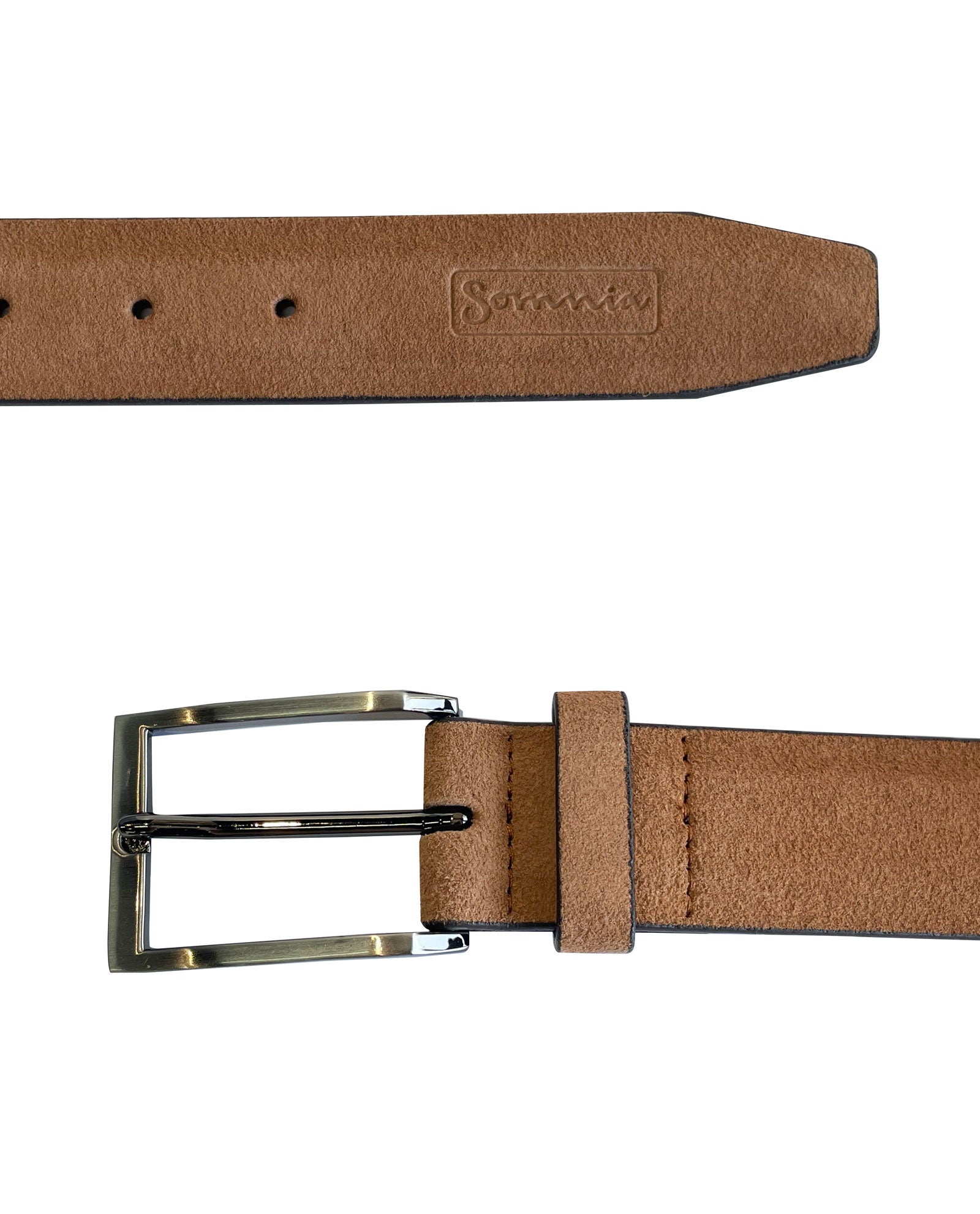 Gold and Suede Leather Belt
