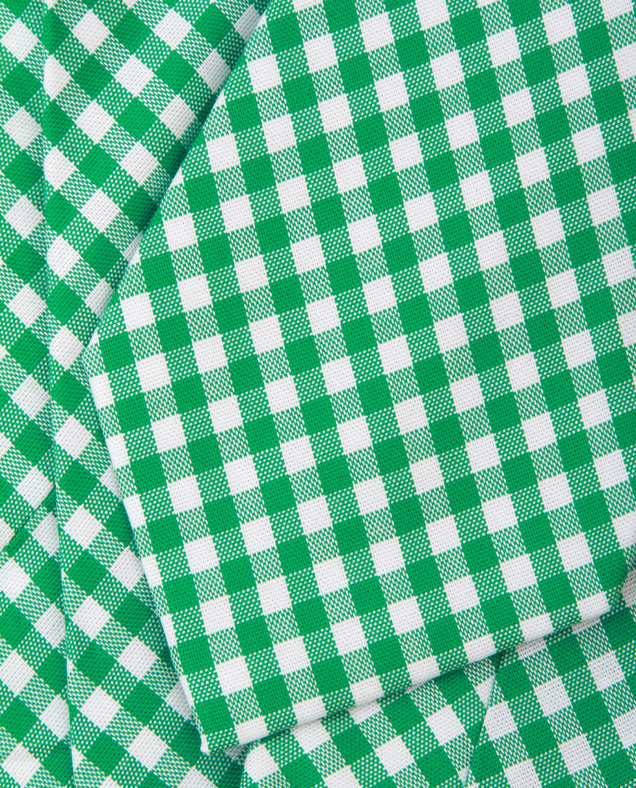 Green Plaid Cotton Tie