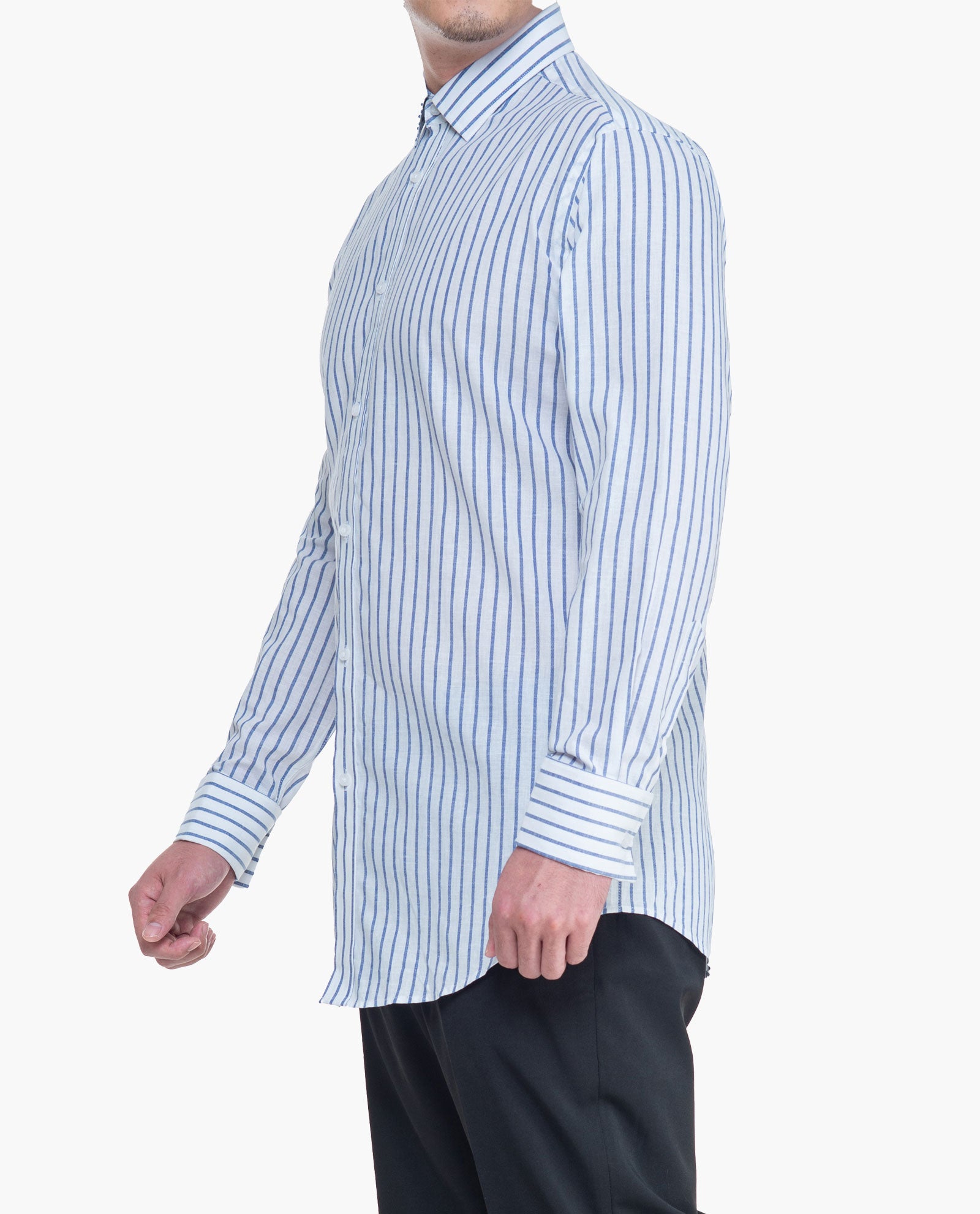 Linen Blue Stripes