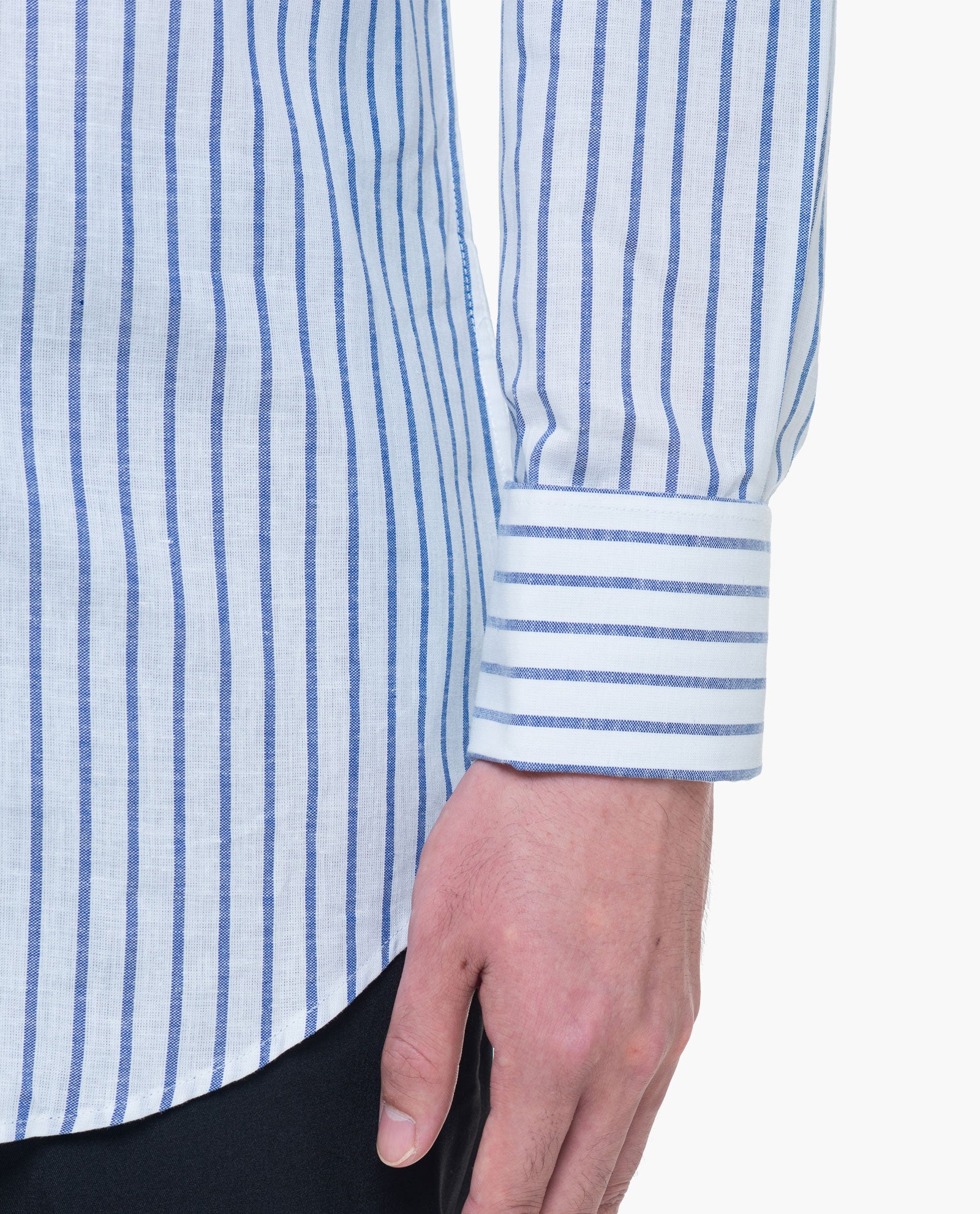 Linen Blue Stripes