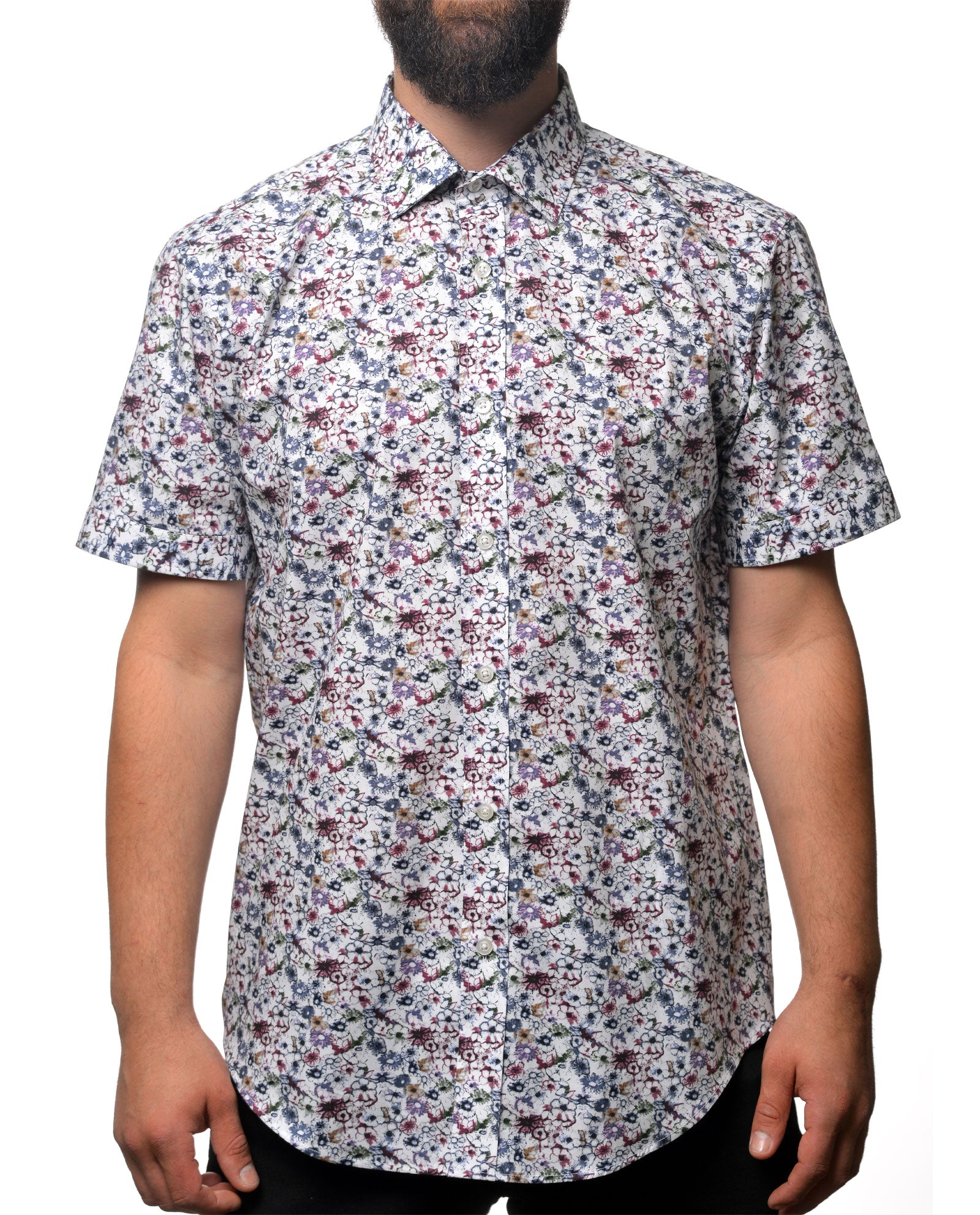Flower Pattern Short Sleeve Shirt