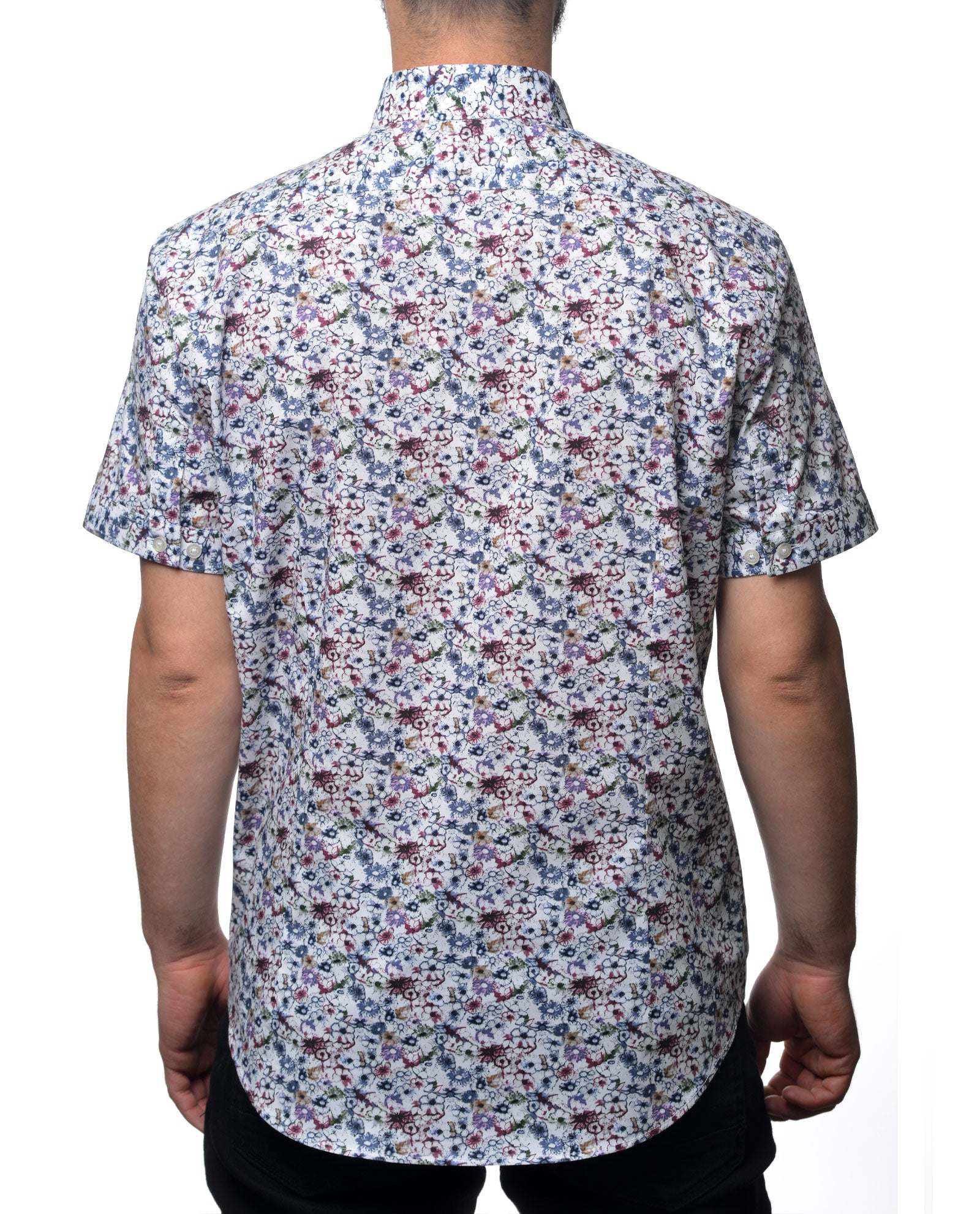 Flower Pattern Short Sleeve Shirt