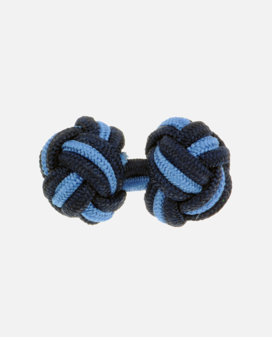 Navy and Sky Blue Silk Knots