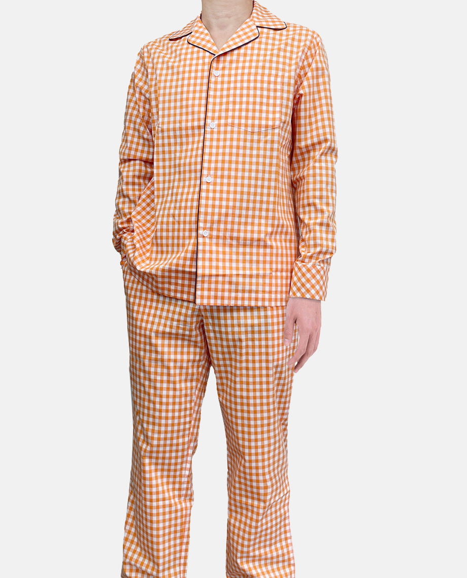 Orange Gingham Pyjamas