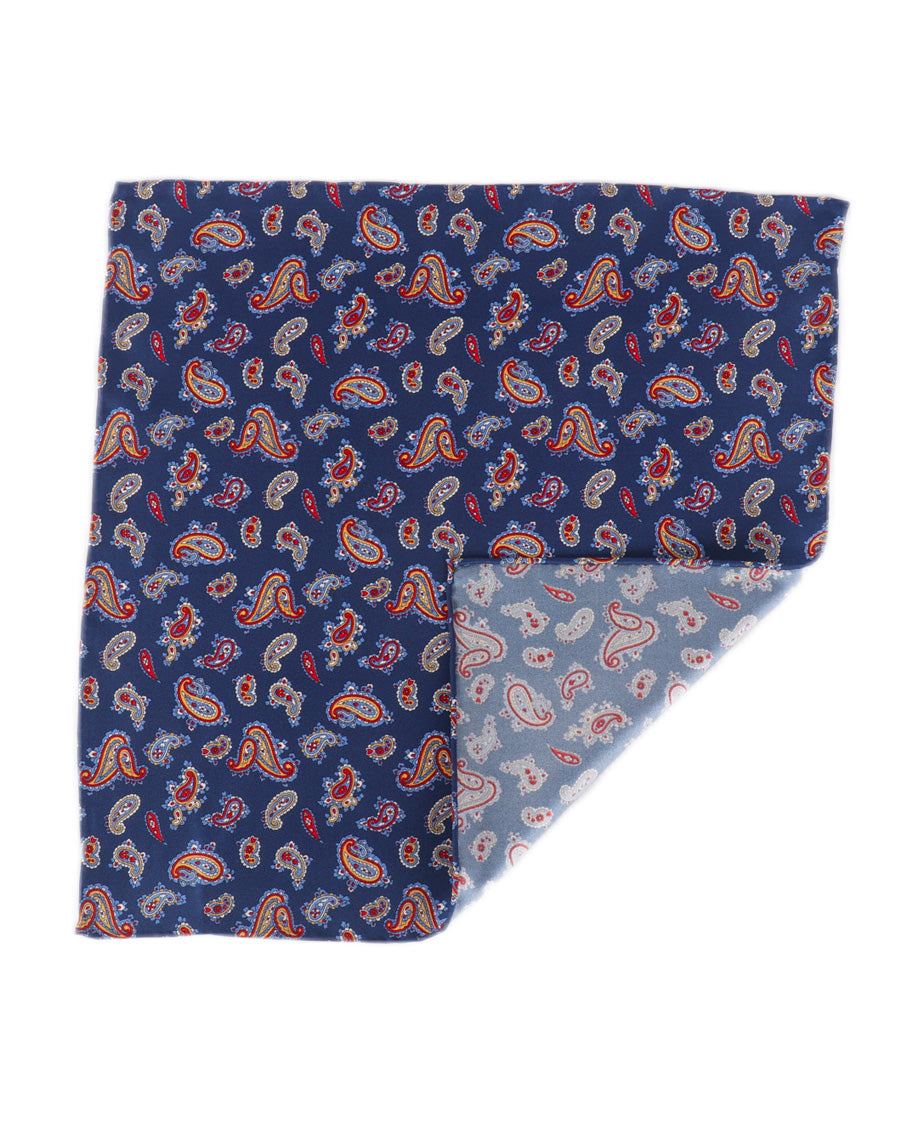 Paisley Blue Handkerchief