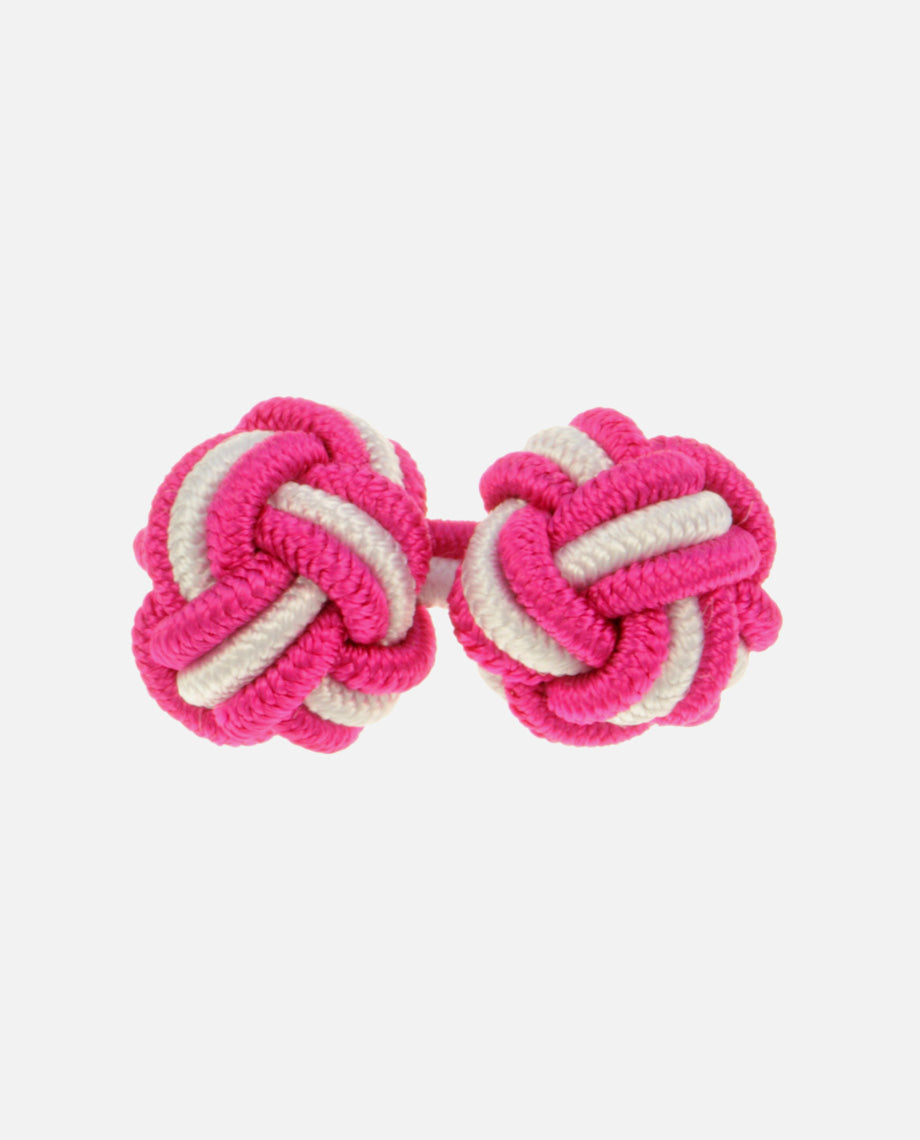 Pink and White Silk Knots